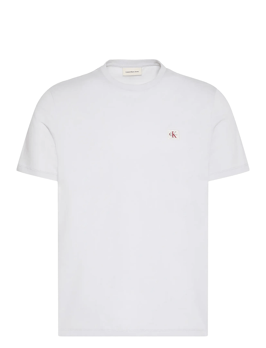 Calvin Klein Jeans - SS BADGE 30S JERSEY CLASSIC TEE - short-sleeved t-shirts - marble gray - 1
