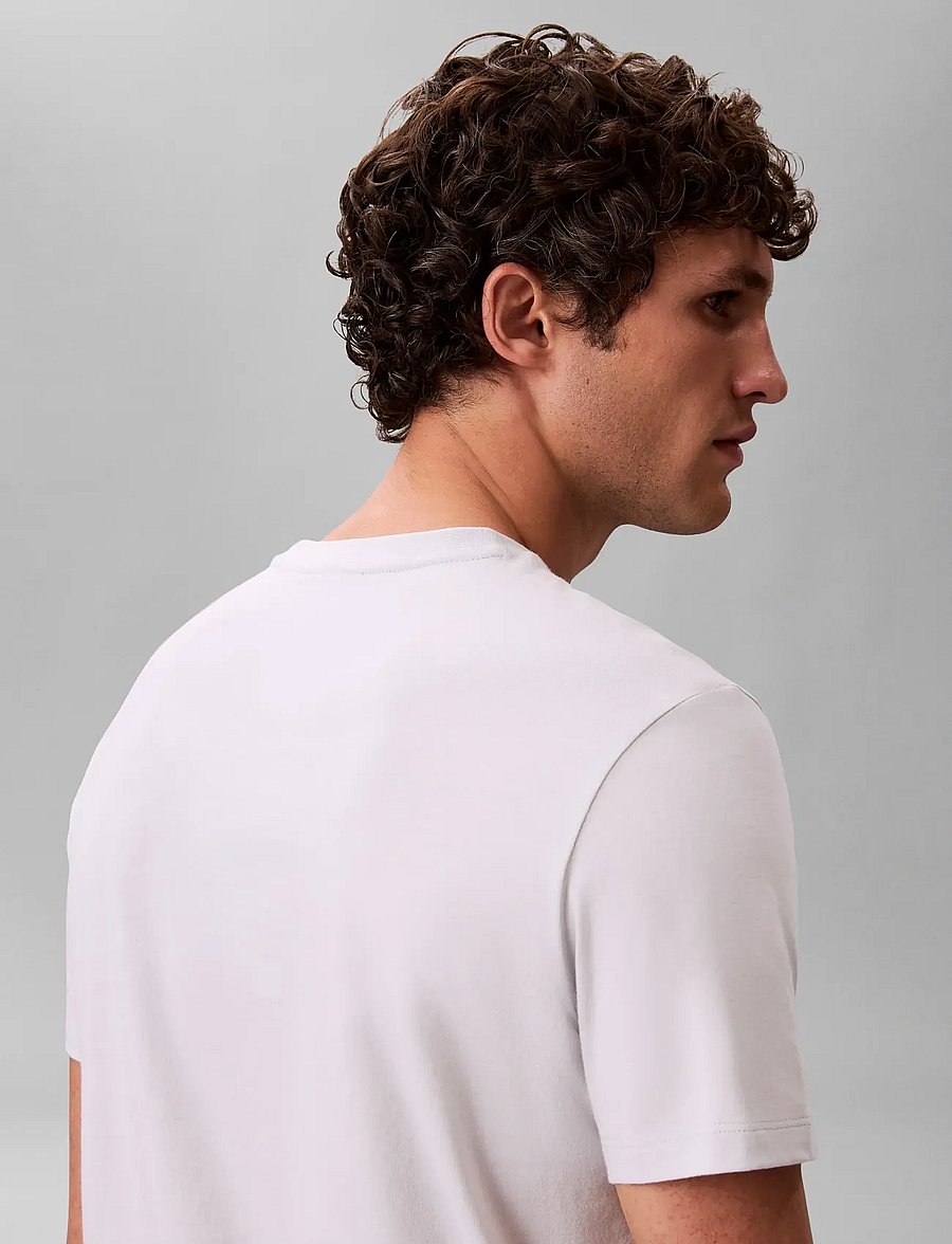 Calvin Klein Jeans - SS BADGE 30S JERSEY CLASSIC TEE - short-sleeved t-shirts - marble gray - 3