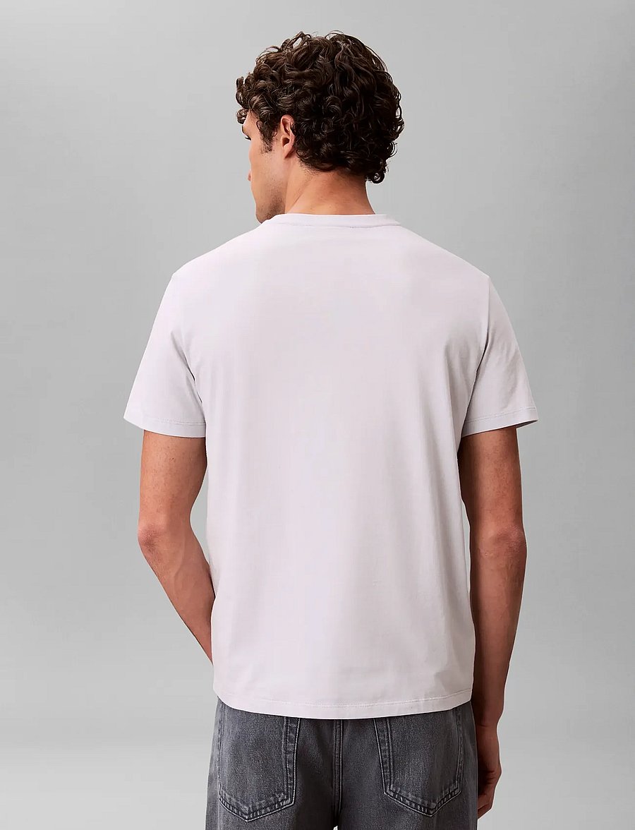 Calvin Klein Jeans - SS BADGE 30S JERSEY CLASSIC TEE - short-sleeved t-shirts - marble gray - 5