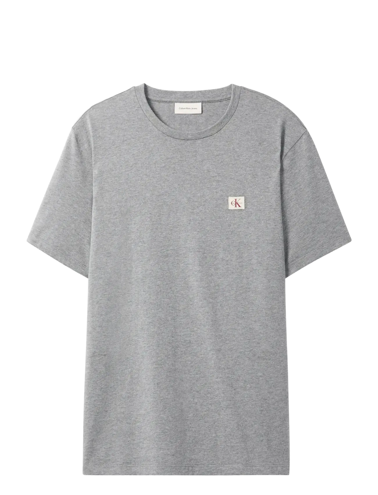 Calvin Klein Jeans SS BADGE 30S JERSEY CLASSIC TEE - Calvin Klein - MED GREY HTR / grey