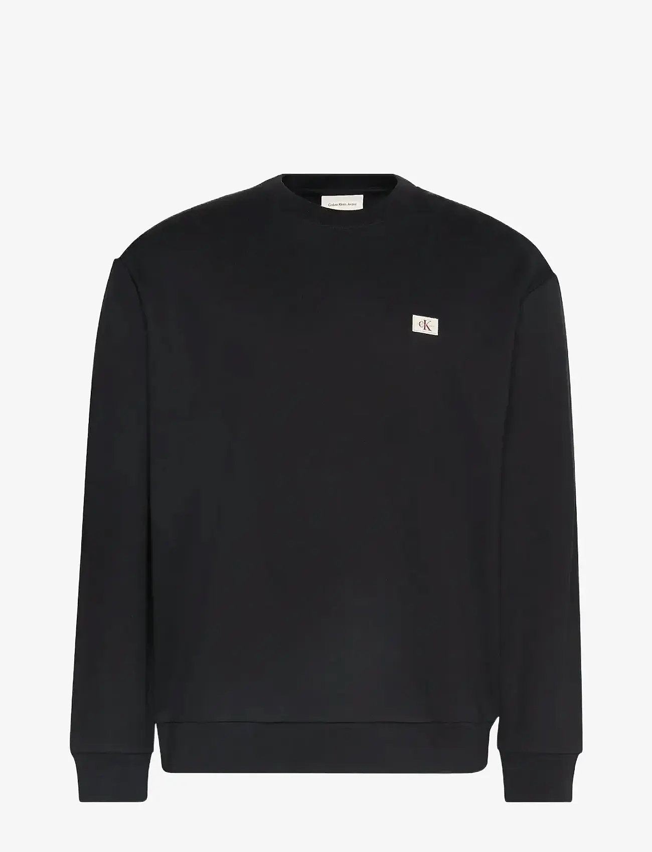 Calvin Klein Jeans - LS EU 350TERRY BADGE CN SWTSHRT - sweatshirts - black - 1