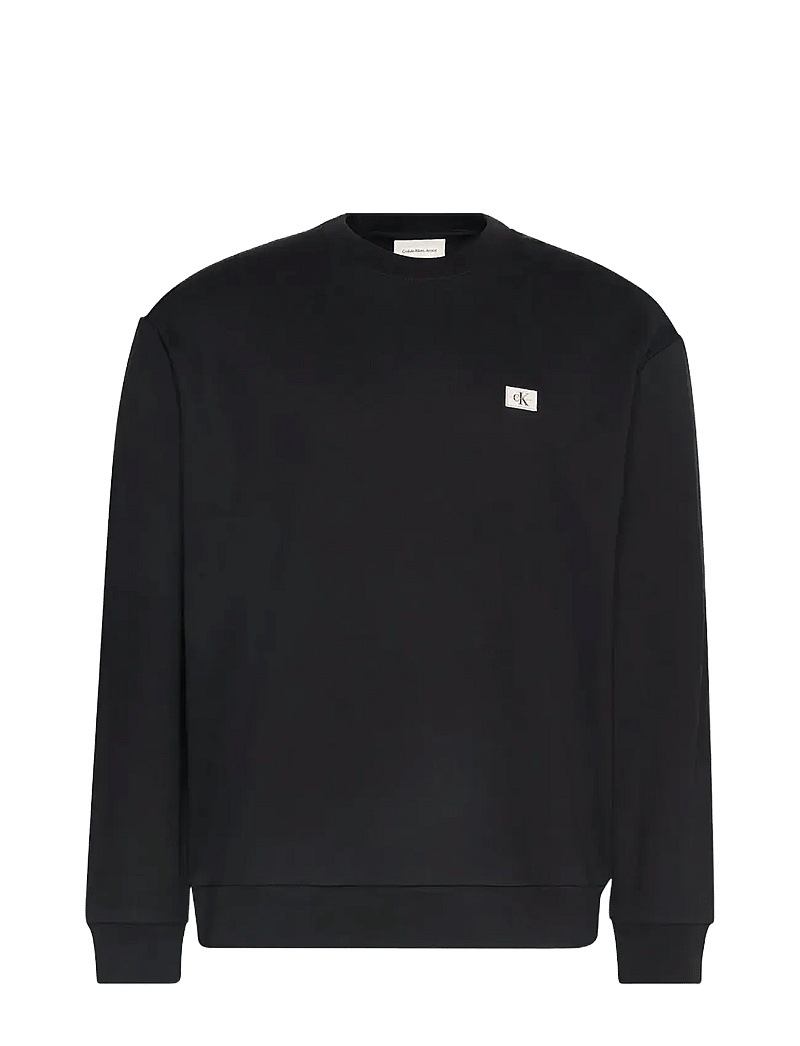 Calvin Klein Jeans - LS EU 350TERRY BADGE CN SWTSHRT - sweatshirts - black - 1
