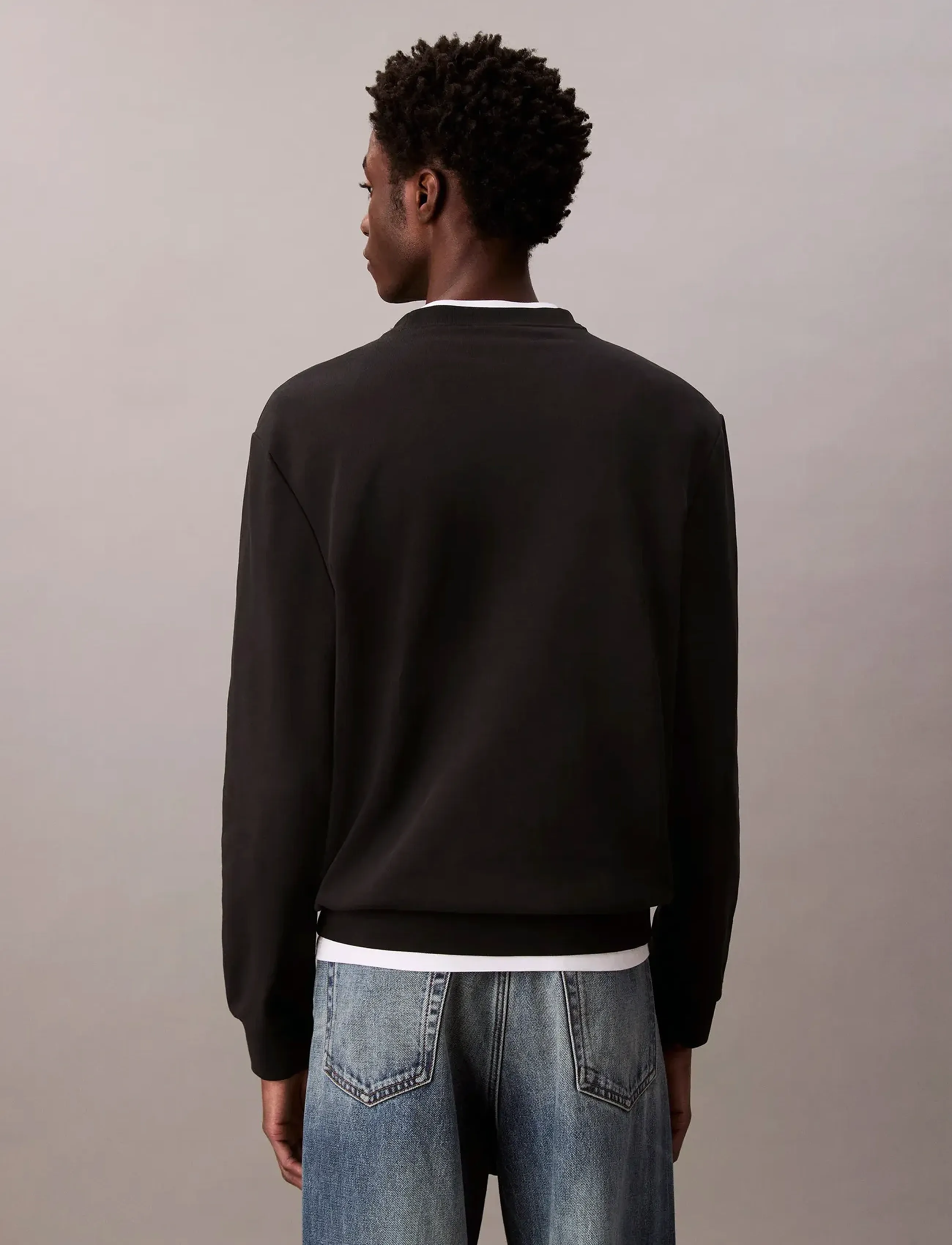 Calvin Klein Jeans - LS EU 350TERRY BADGE CN SWTSHRT - shop efter stil - black - 2