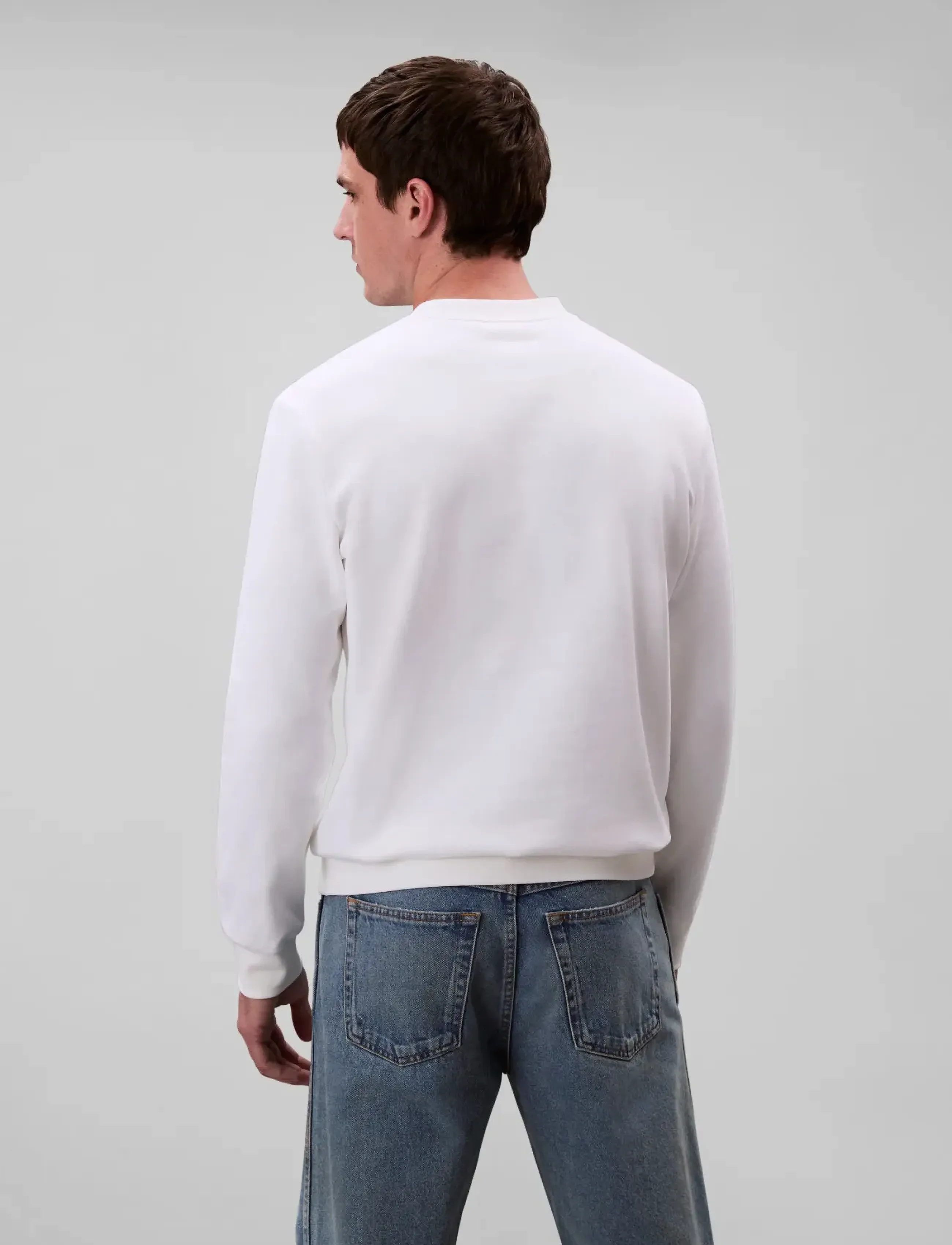 Calvin Klein Jeans - LS EU 350TERRY BADGE CN SWTSHRT - shop efter stil - bright white - 4