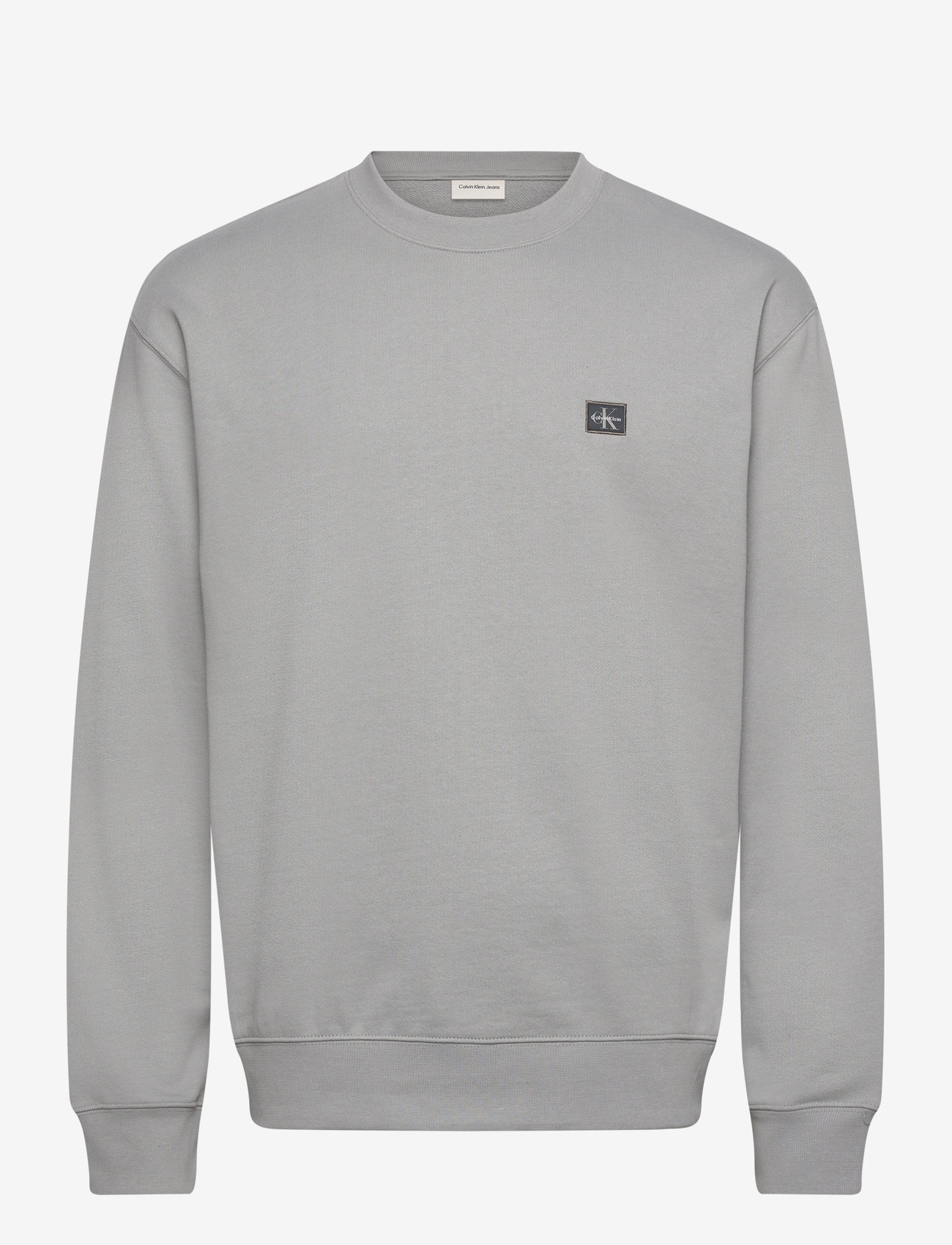 Calvin Klein Jeans - LS 350TERRY EU WHSL BADGE CREWNE - sweatshirts - formal gray - 1