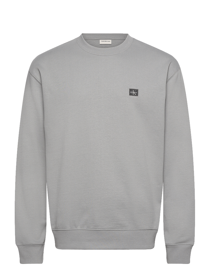 Calvin Klein Jeans - LS 350TERRY EU WHSL BADGE CREWNE - sweatshirts - formal gray - 1