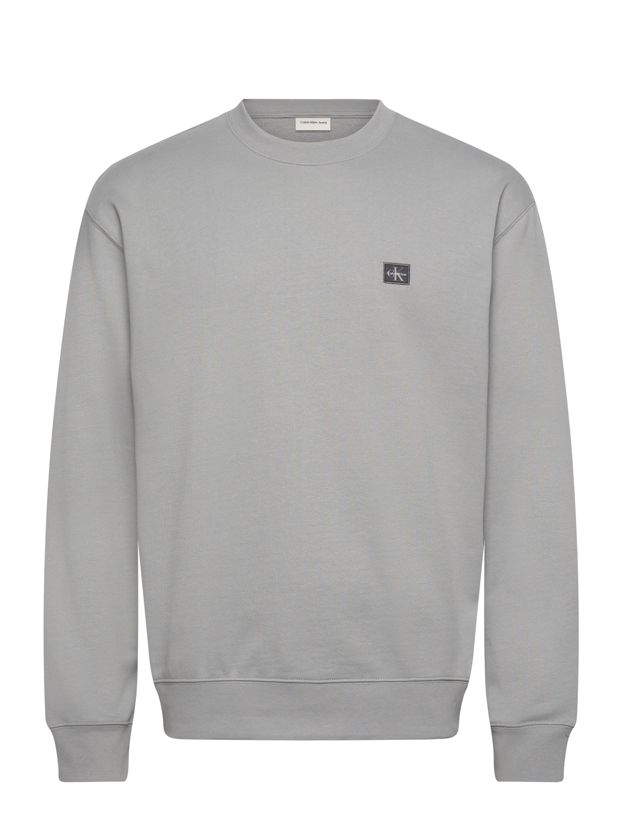 Calvin Klein Jeans LS 350TERRY EU WHSL BADGE CREWNE - Sweatshirts & hættetrøjer - FORMAL GRAY / grey