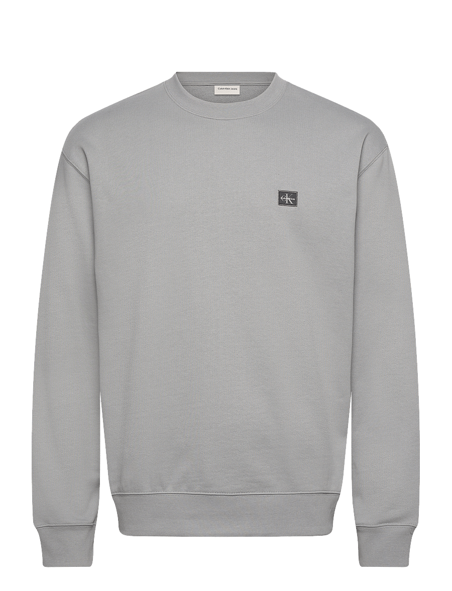 Calvin Klein Jeans - LS EU 350TERRY BADGE CN SWTSHRT - sweatshirts - formal gray - 1