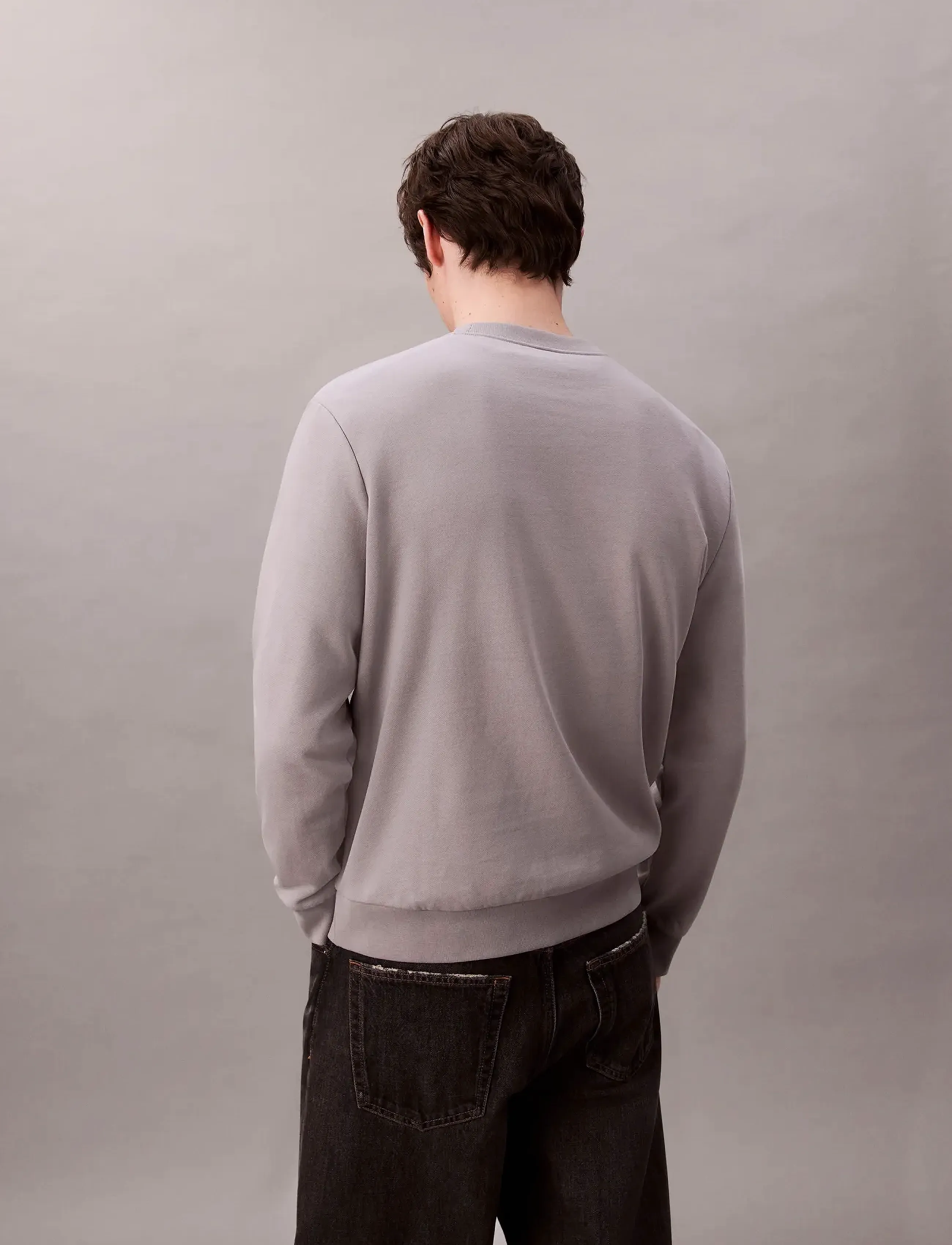 Calvin Klein Jeans - LS EU 350TERRY BADGE CN SWTSHRT - shop efter stil - formal gray - 3