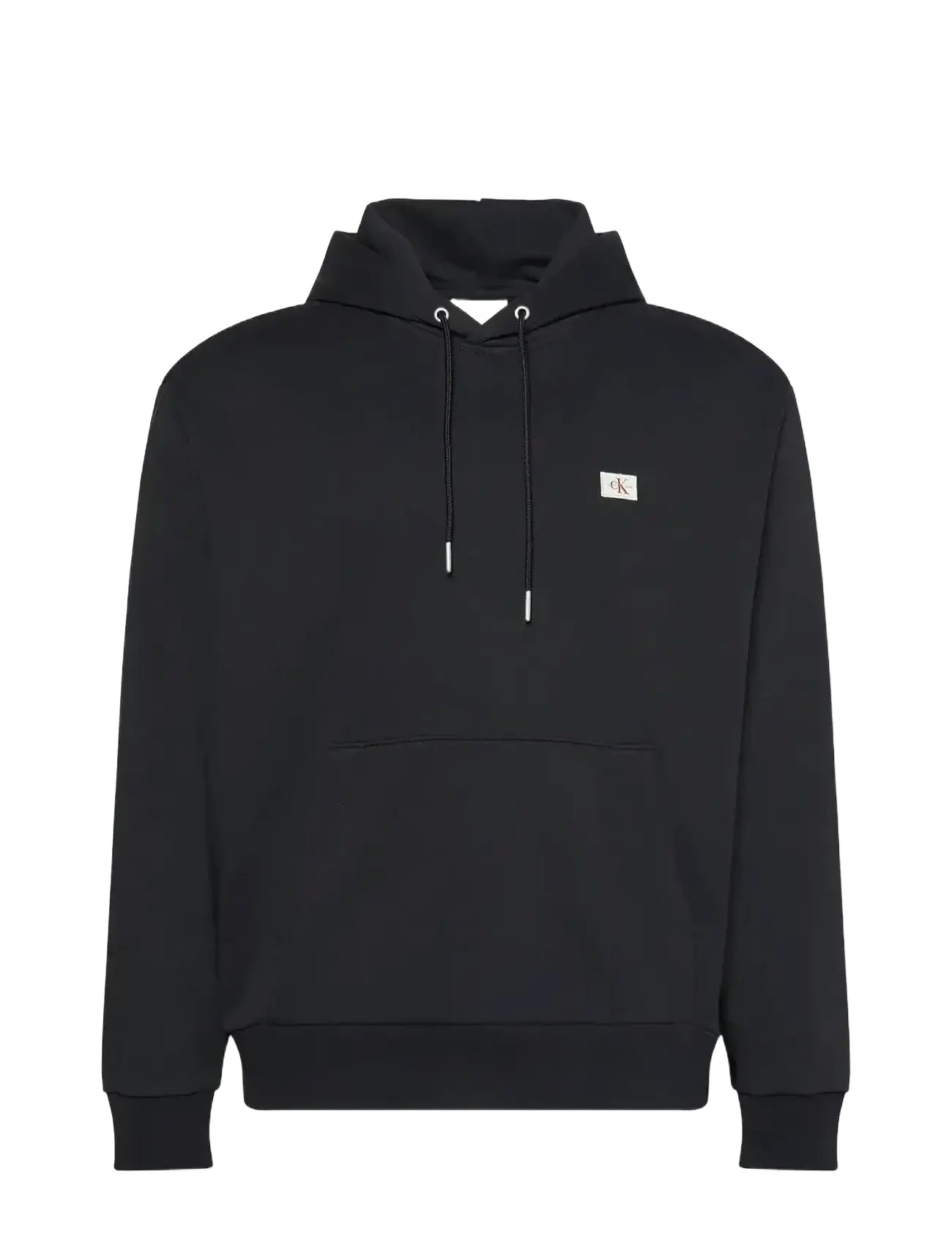 Calvin Klein Jeans LS 350TERRY EU WHSL BADGE HOODIE - Sweatshirts & hættetrøjer - BLACK / black