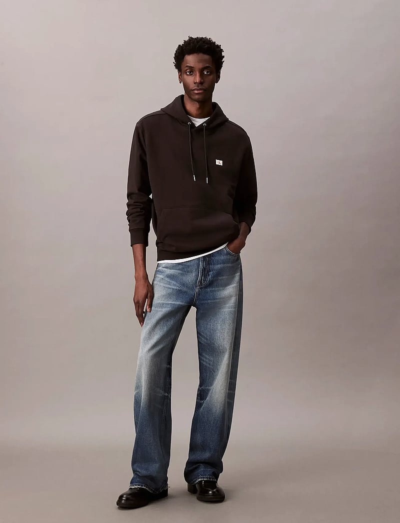 Calvin Klein Jeans - LS 350TERRY EU WHSL BADGE HOODIE - hoodies - black - 3