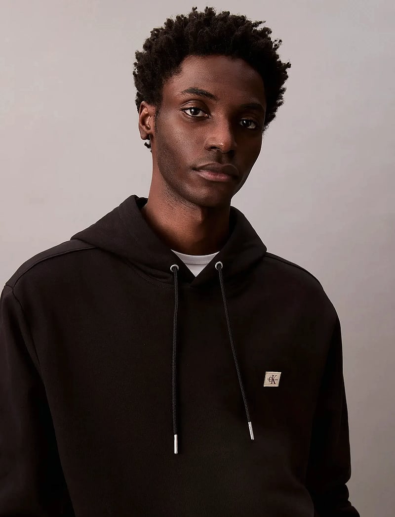 Calvin Klein Jeans - LS 350TERRY EU WHSL BADGE HOODIE - hoodies - black - 4