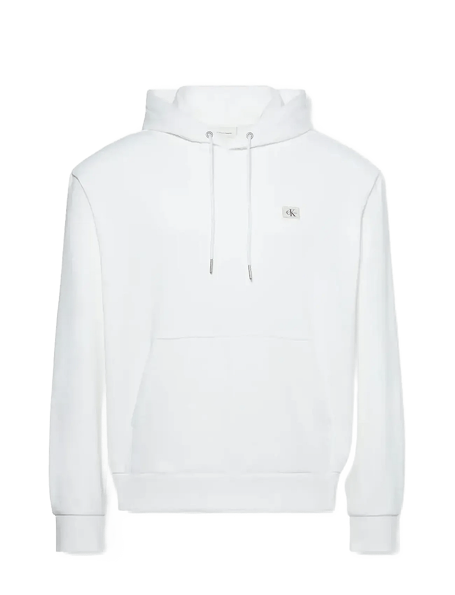 Calvin Klein Jeans - LS 350TERRY EU WHSL BADGE HOODIE - kapuzenpullover - bright white - 1