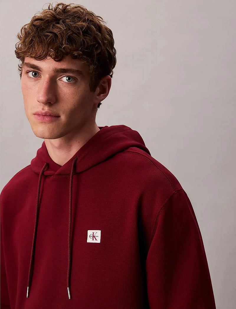 Calvin Klein Jeans - LS EU 350TERRY BADGE HOODIE - kapuutsiga dressipluusid - renaissance red - 4