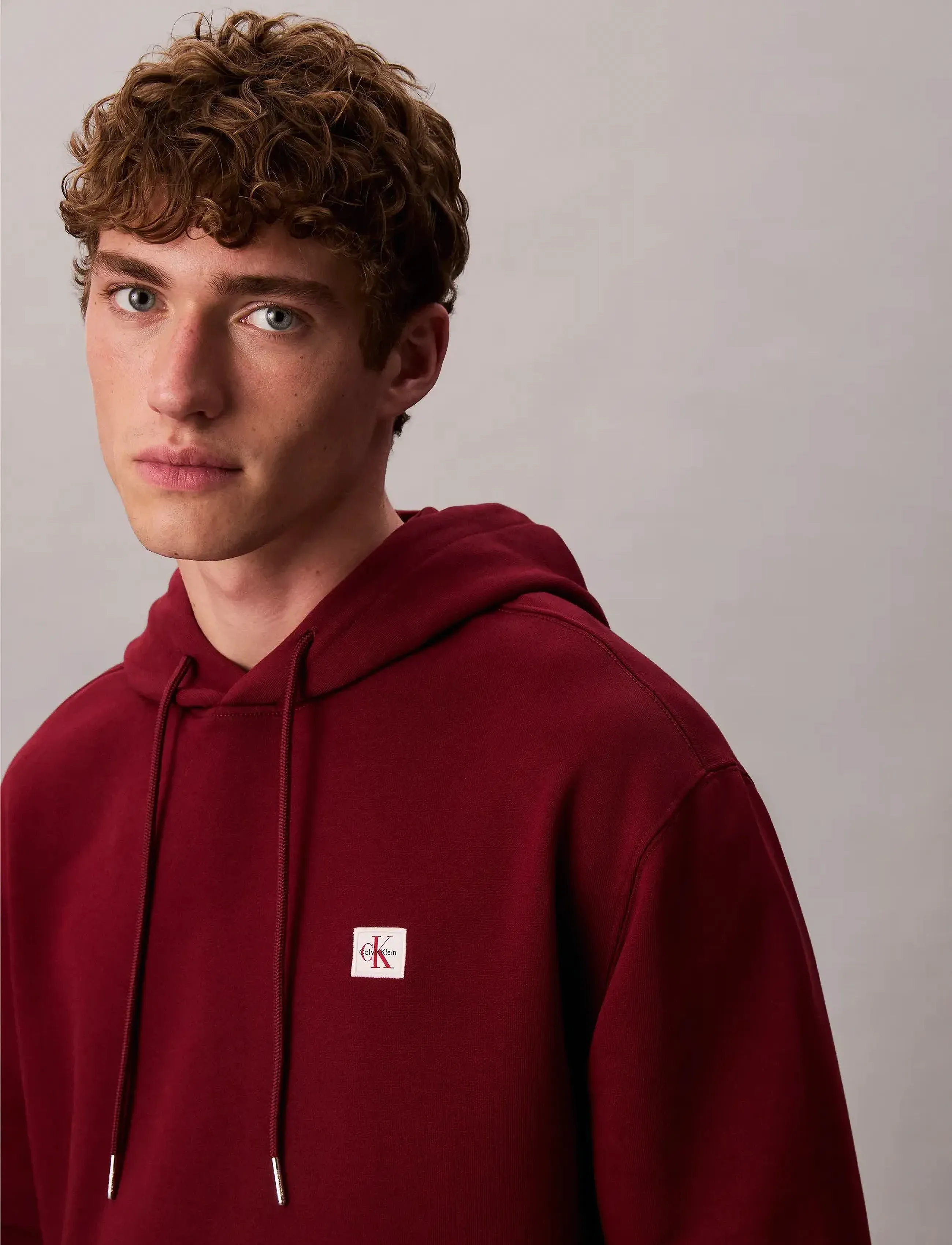 Calvin Klein Jeans - LS EU 350TERRY BADGE HOODIE - kapuzenpullover - renaissance red - 4