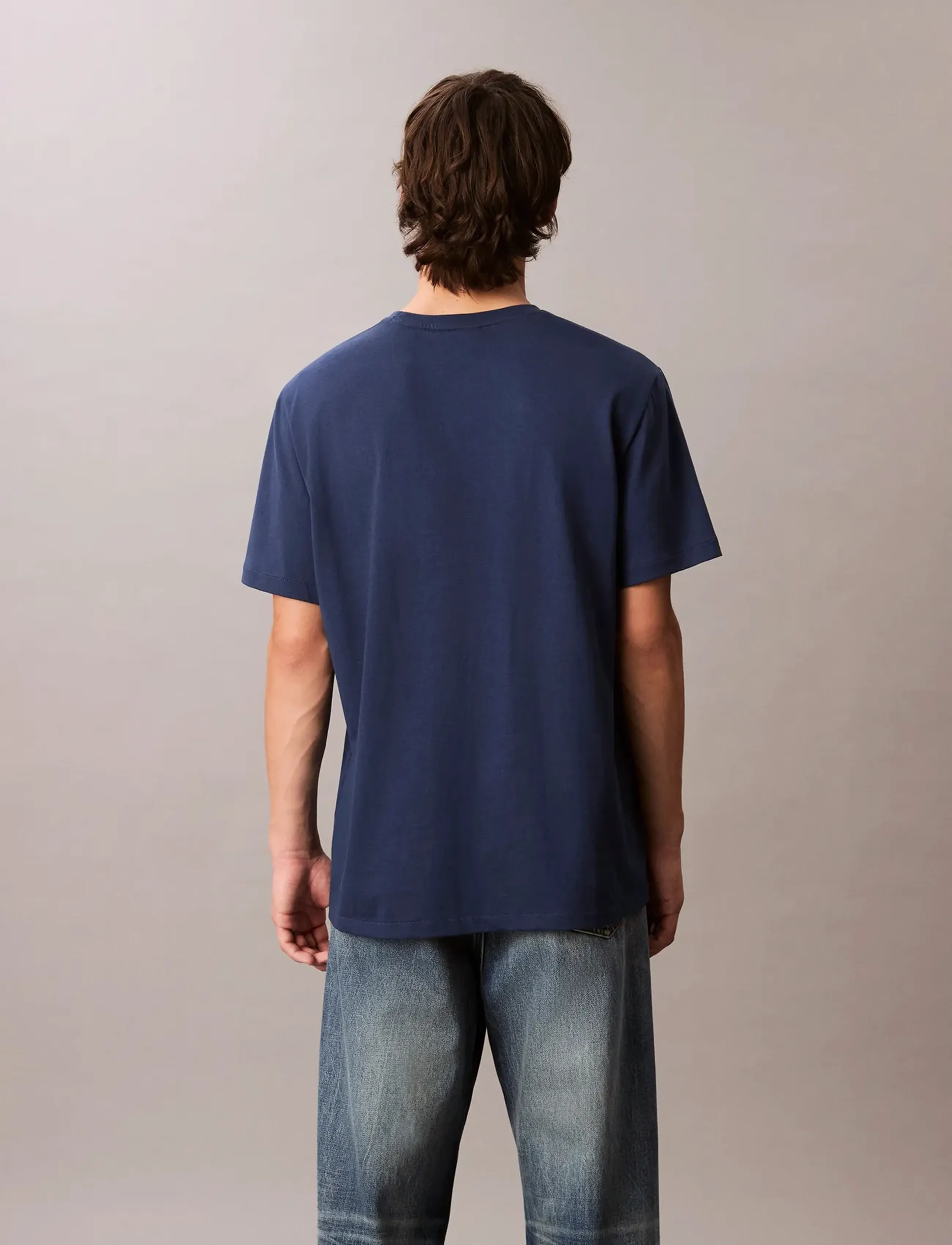 Calvin Klein Jeans - SS EASY MONOGRAM TEE - laveste priser - blue jean - 5