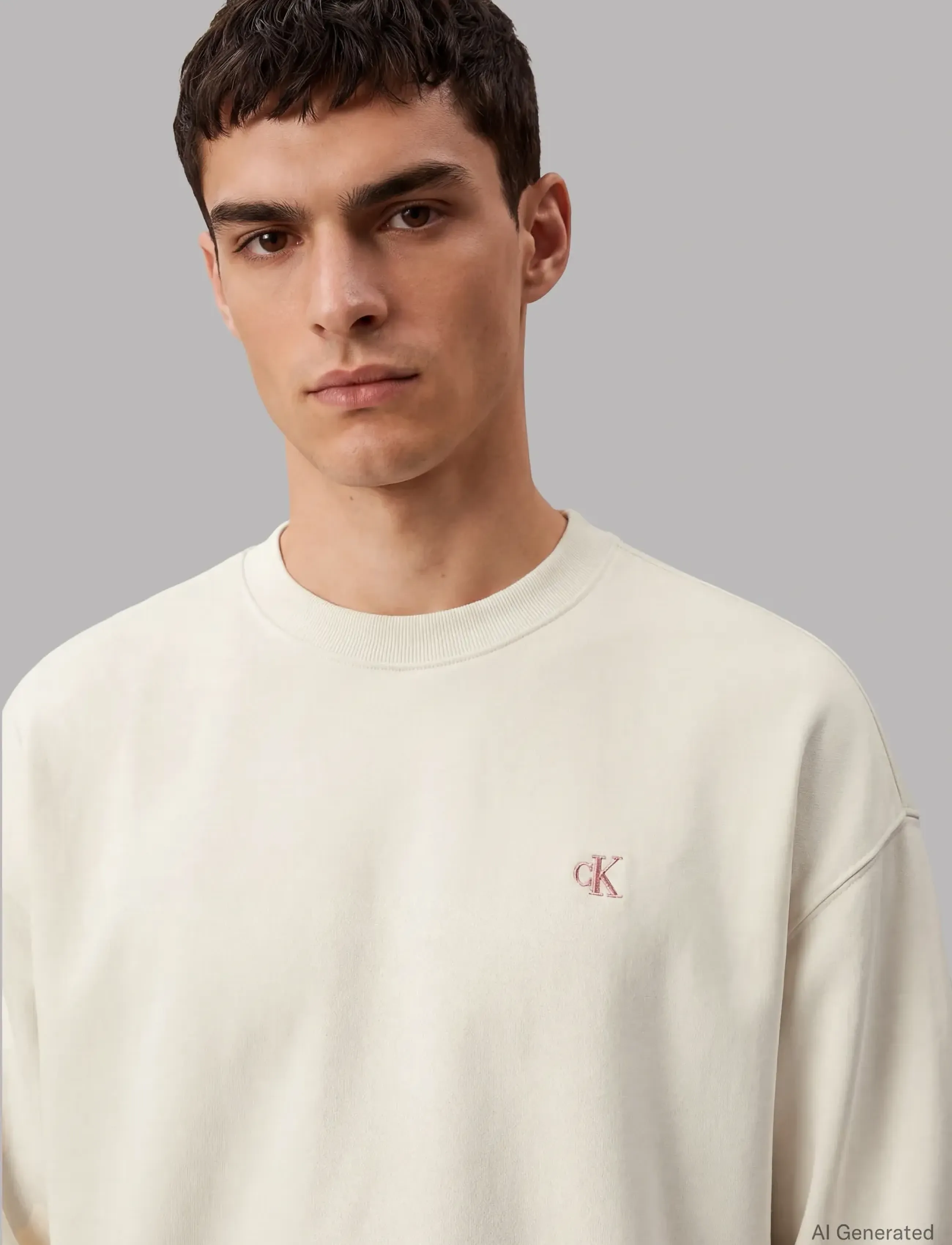 Calvin Klein Jeans - PREMIUM TERRY MONOGRAM CN SWEATS - osta stiili järgi - calico - 2
