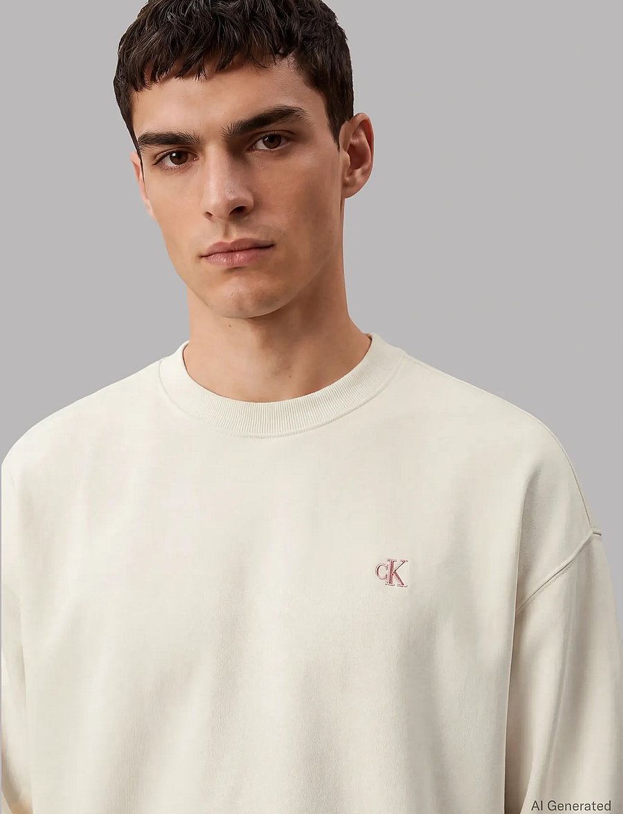 Calvin Klein Jeans - PREMIUM TERRY MONOGRAM CN SWEATS - sweatshirts - calico - 2