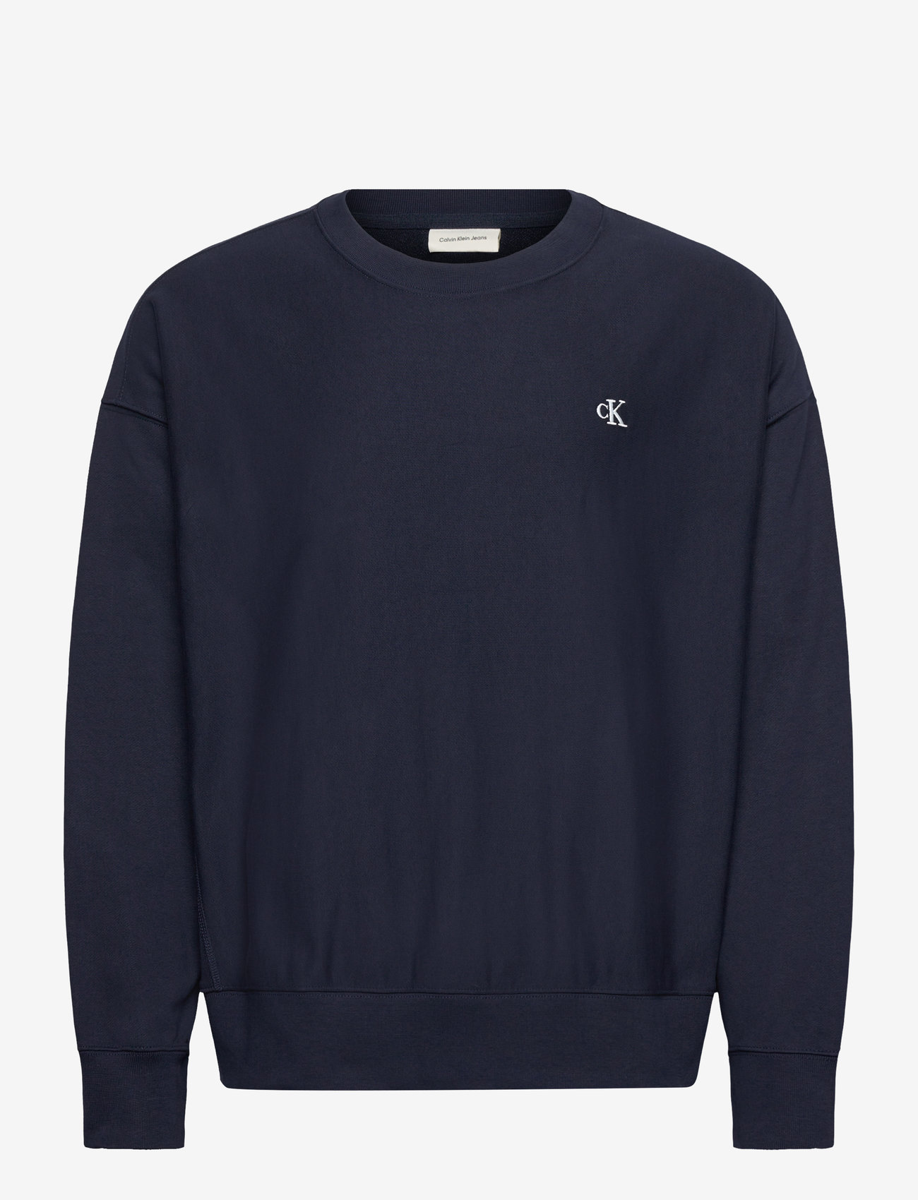 Calvin Klein Jeans - PREMIUM TERRY MONOGRAM CN SWEATS - dressipluusid - dark sapphire - 1