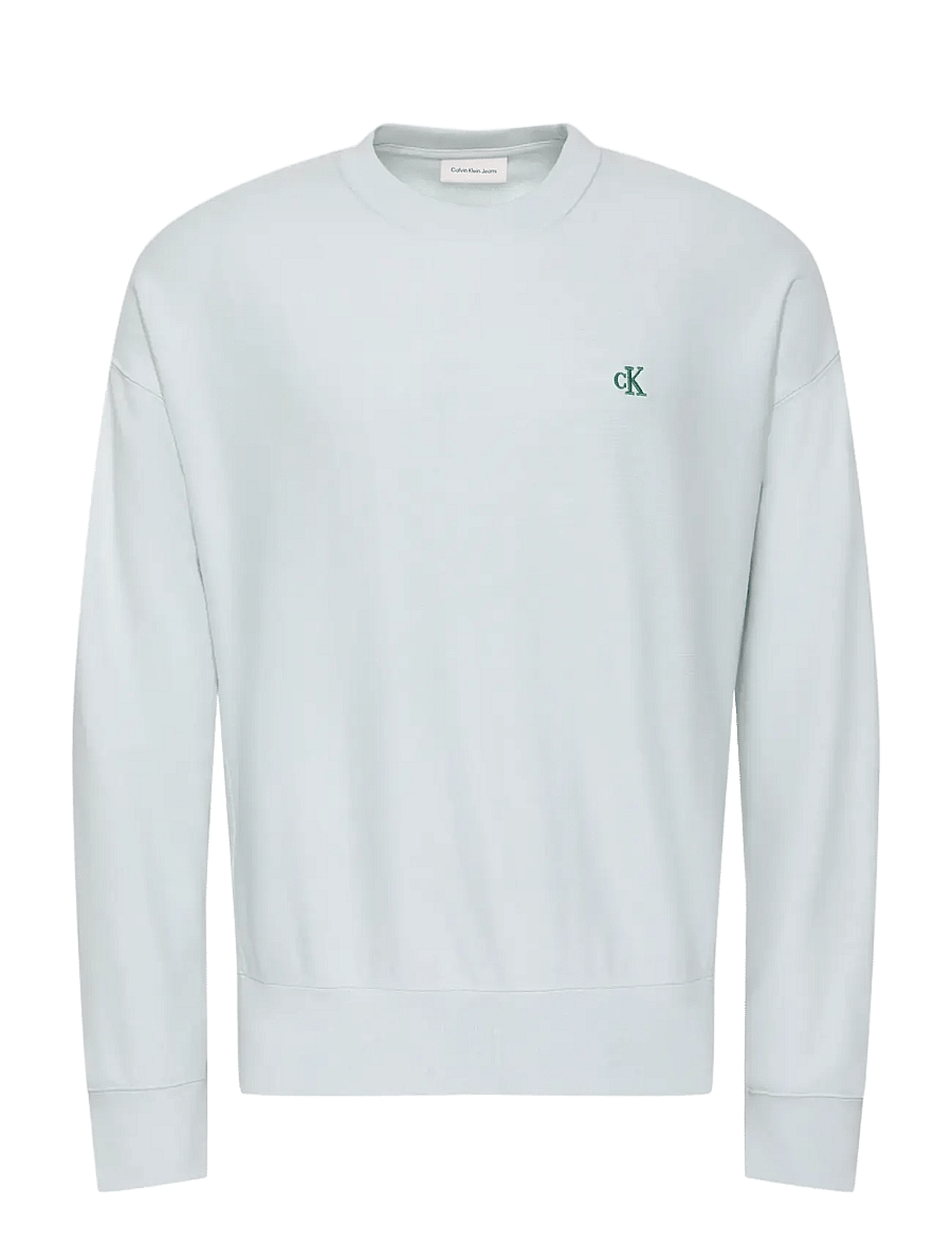 Calvin Klein Jeans - PREMIUM TERRY MONOGRAM CN SWEATS - sweatshirts - pale meadow - 1