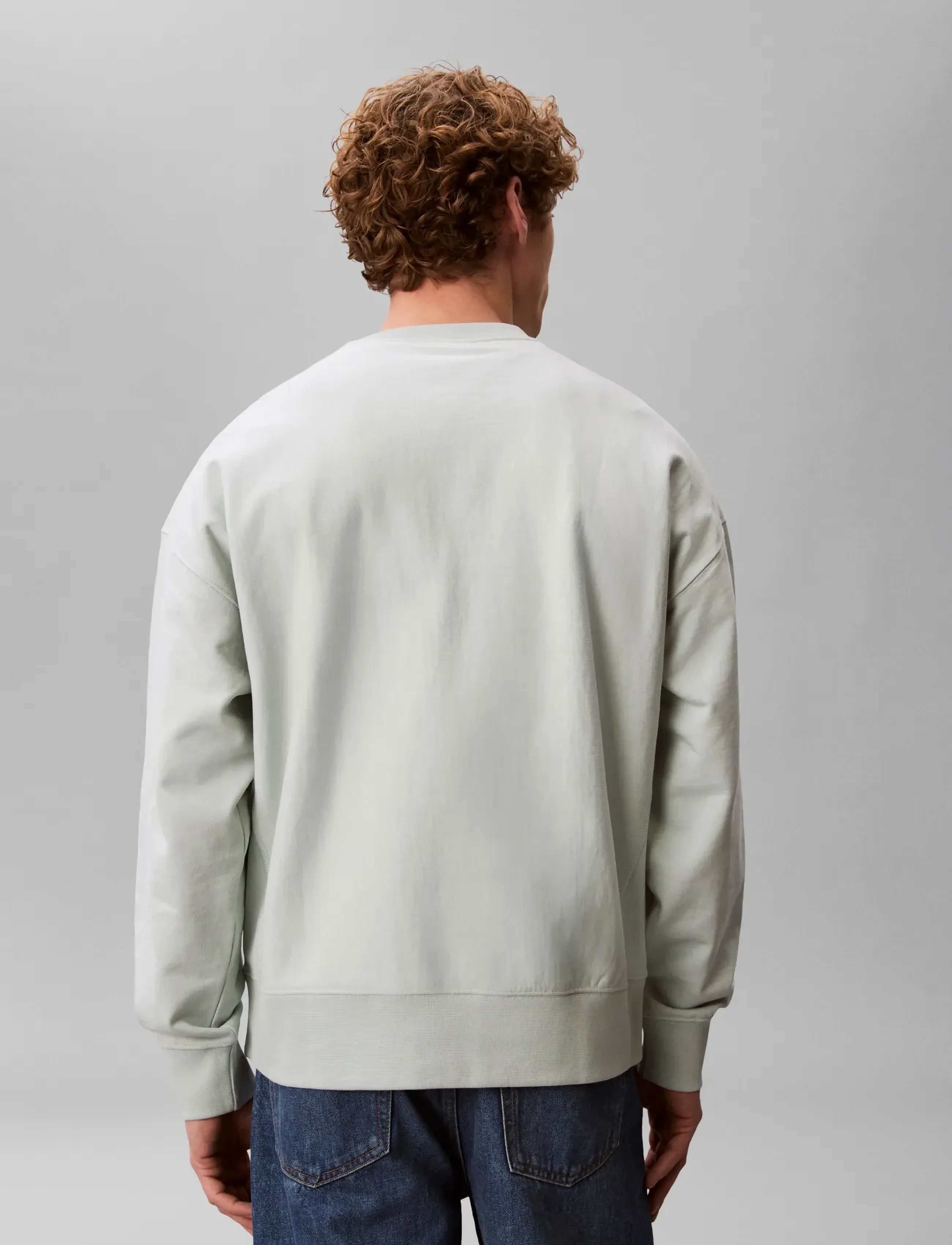 Calvin Klein Jeans - PREMIUM TERRY MONOGRAM CN SWEATS - sweatshirts - pale meadow - 2