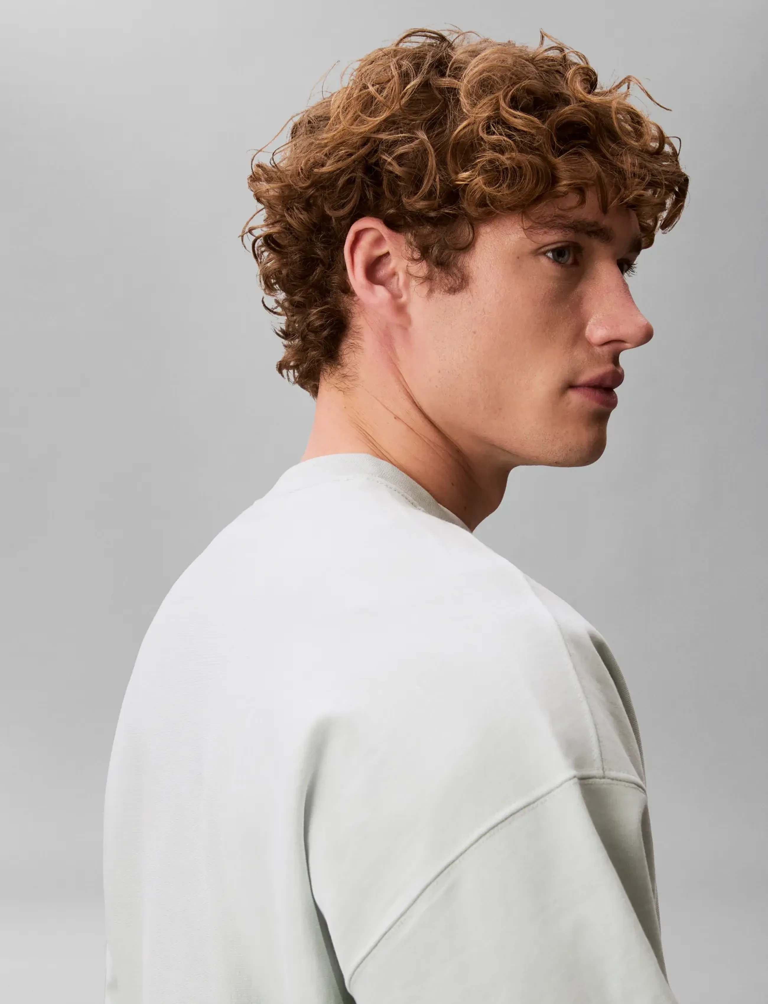 Calvin Klein Jeans - PREMIUM TERRY MONOGRAM CN SWEATS - sweatshirts - pale meadow - 4