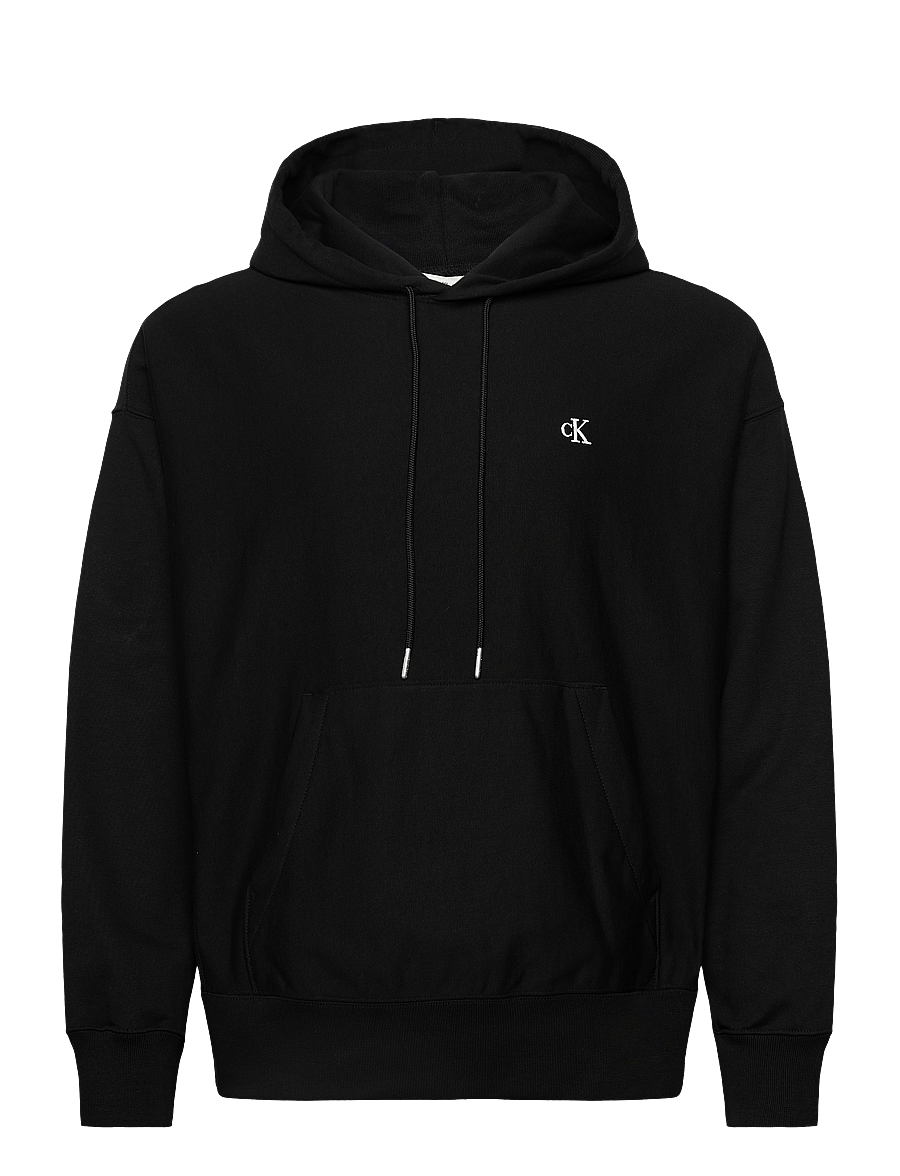 Calvin Klein Jeans - PREMIUM TERRY MONOGRAM HOODIE - sweats à capuche - black - 1