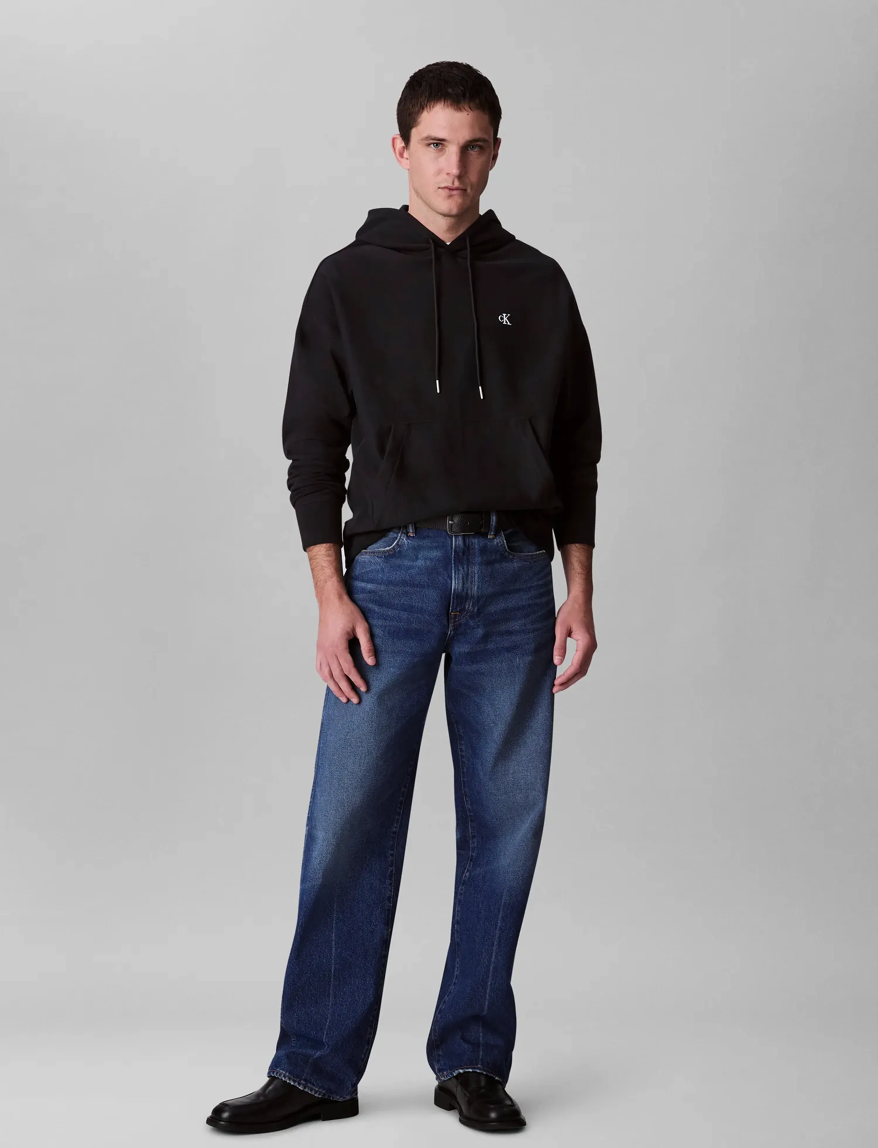 Calvin Klein Jeans - PREMIUM TERRY MONOGRAM HOODIE - bluzy z kapturem - black - 3