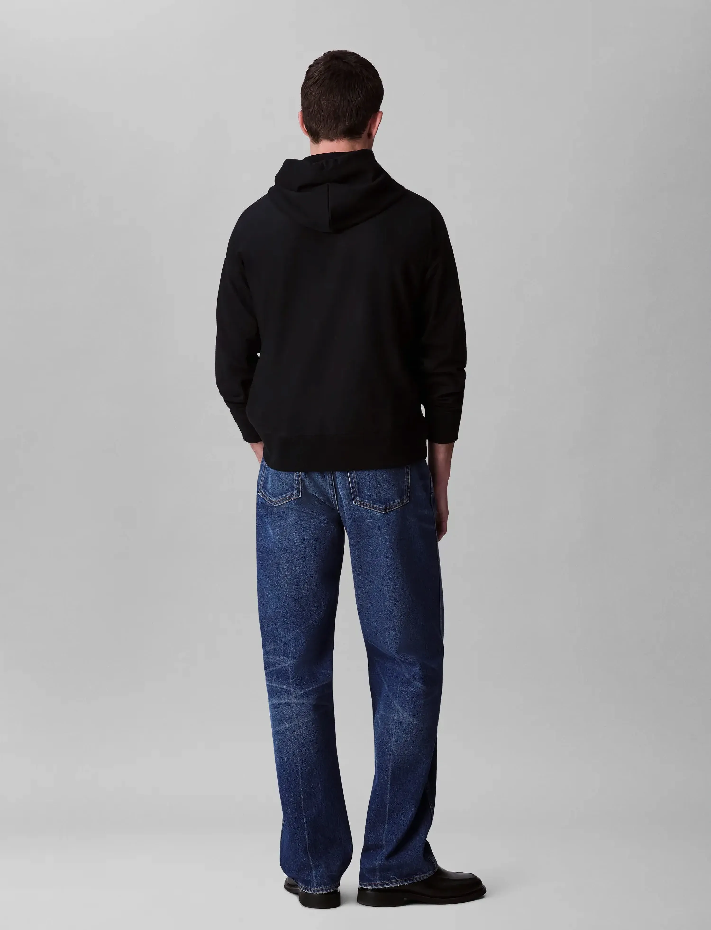 Calvin Klein Jeans - PREMIUM TERRY MONOGRAM HOODIE - bluzy z kapturem - black - 4