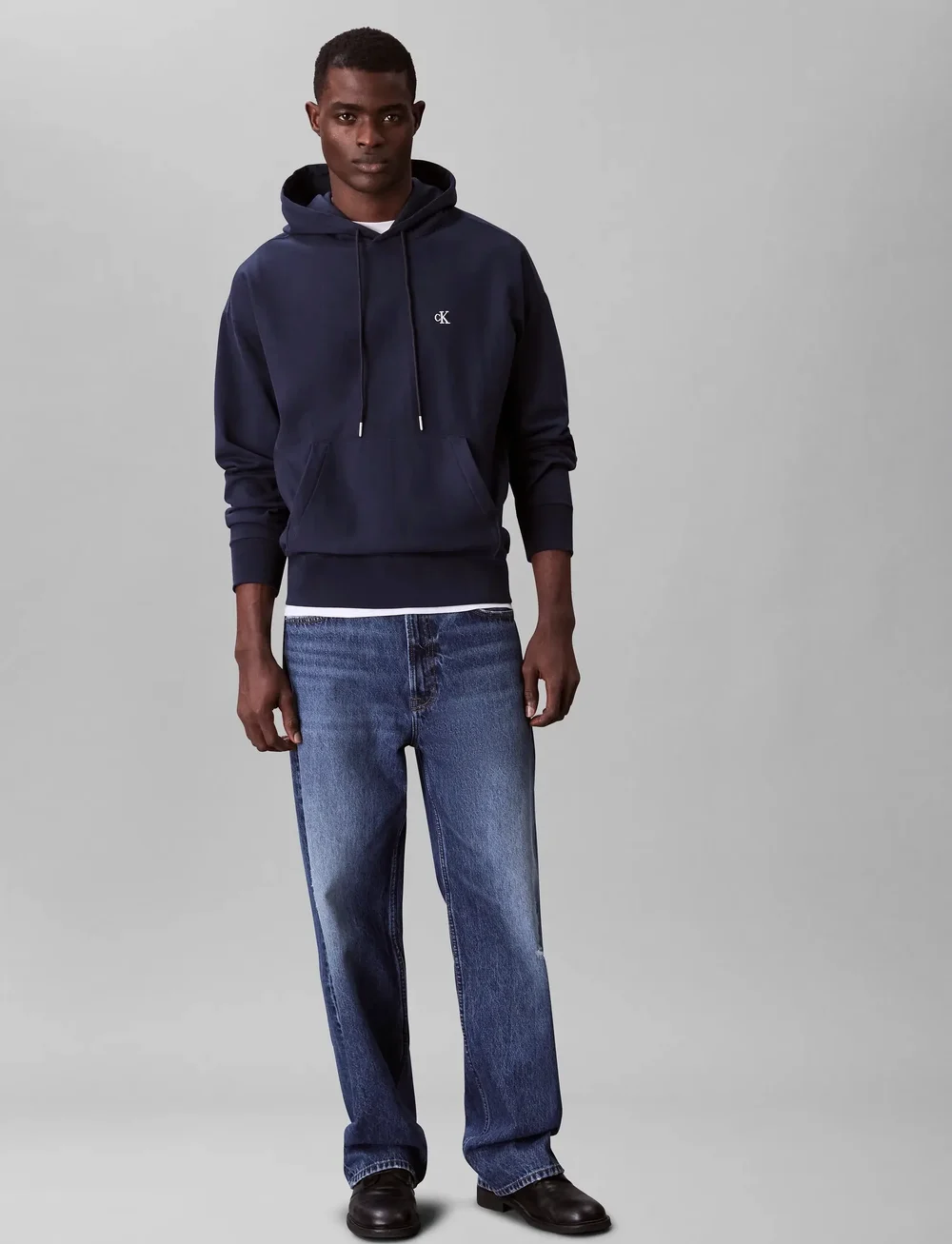 Calvin Klein Jeans - PREMIUM TERRY MONOGRAM HOODIE - hoodies - dark sapphire - 3