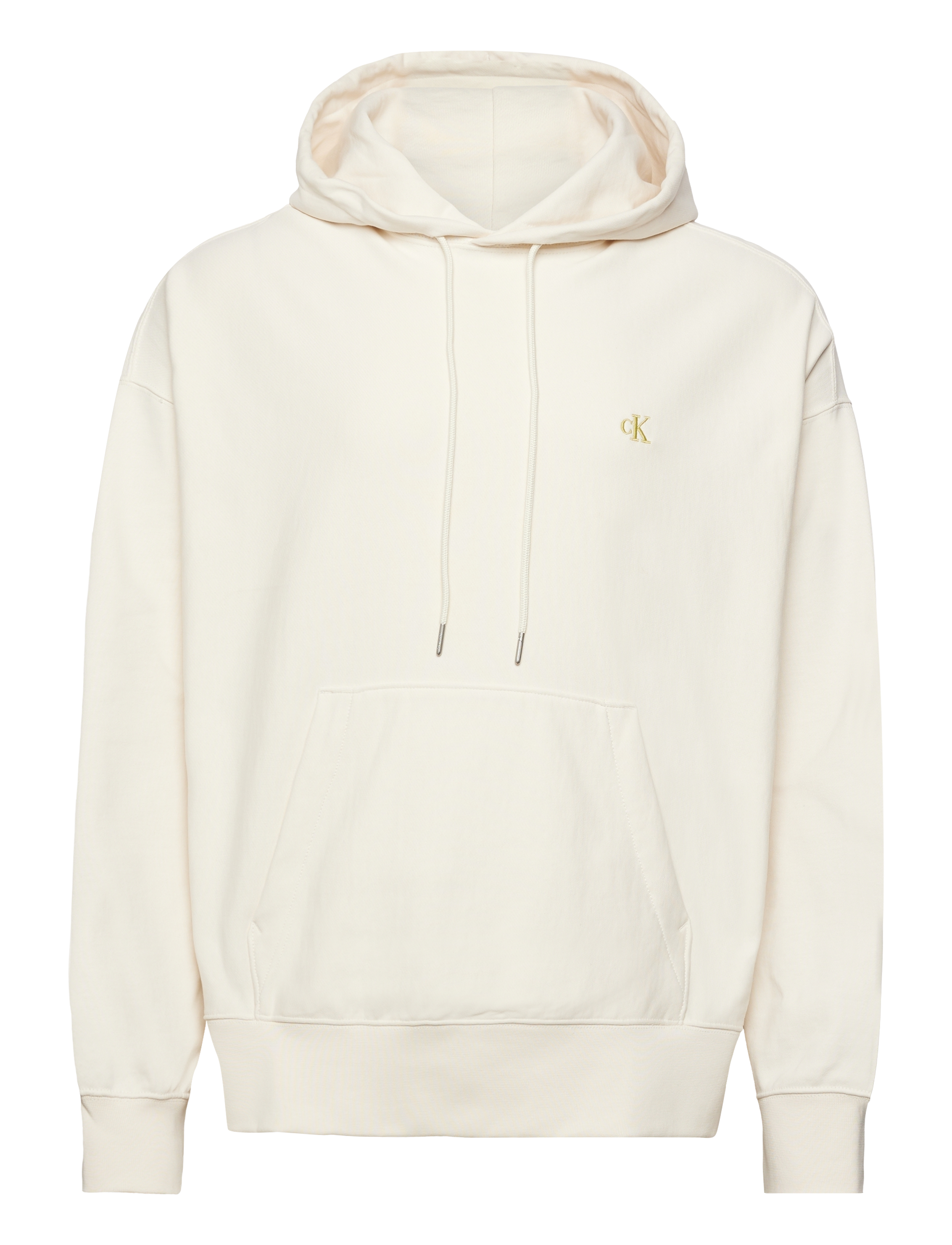 Calvin Klein Jeans PREMIUM TERRY MONOGRAM HOODIE - Sweatshirts & hættetrøjer - TOFU / cream