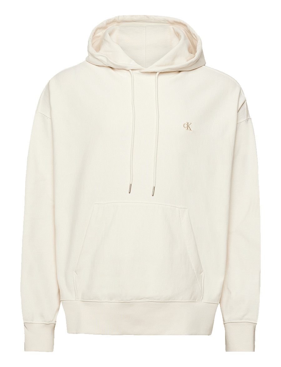Calvin Klein Jeans - PREMIUM TERRY MONOGRAM HOODIE - sweats à capuche - tofu - 1