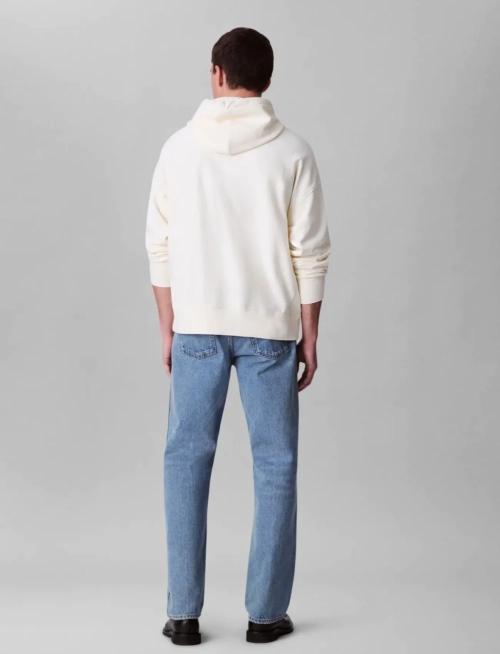 Calvin Klein Jeans - PREMIUM TERRY MONOGRAM HOODIE - kapuutsiga dressipluusid - tofu - 4