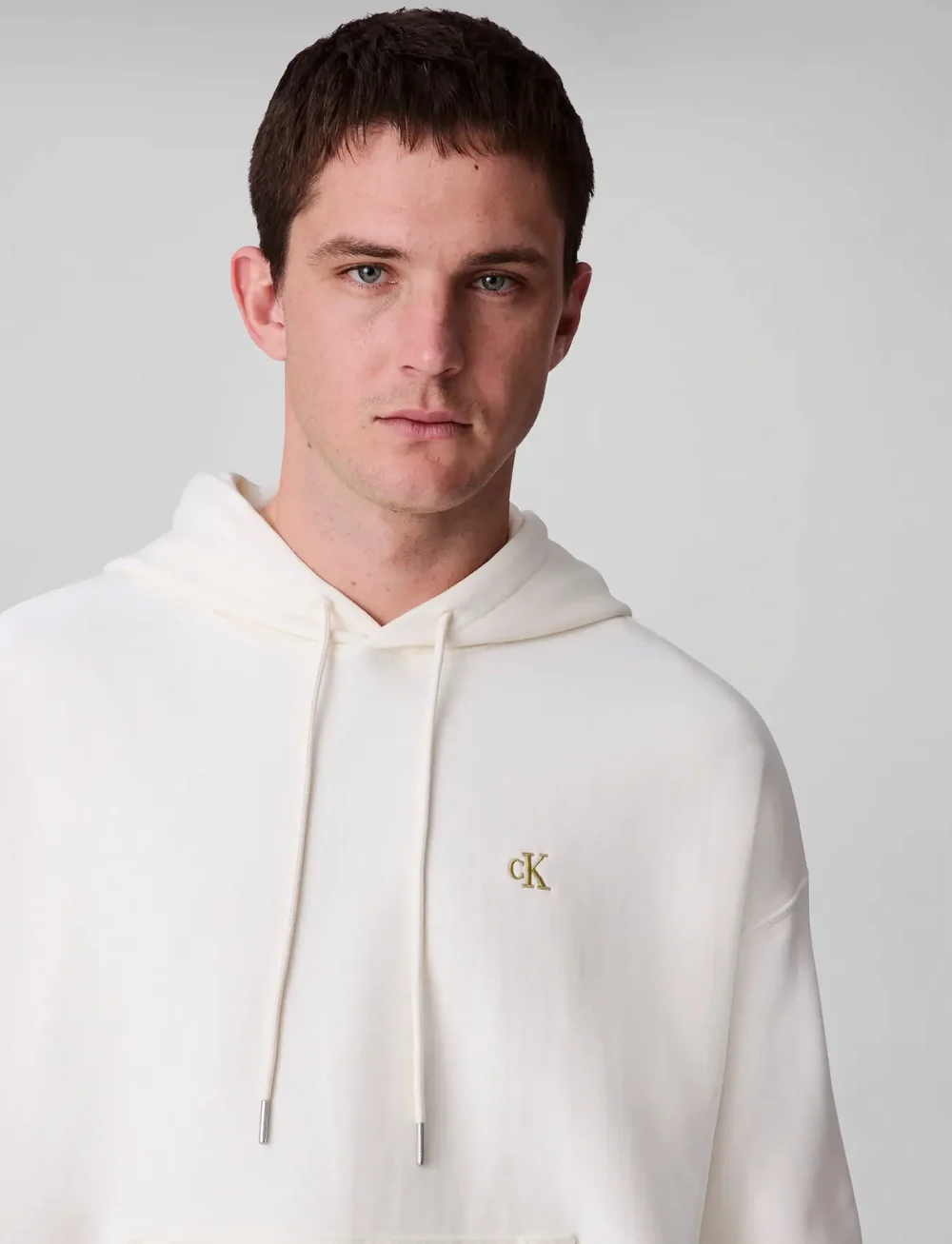 Calvin Klein Jeans - PREMIUM TERRY MONOGRAM HOODIE - kapuutsiga dressipluusid - tofu - 5