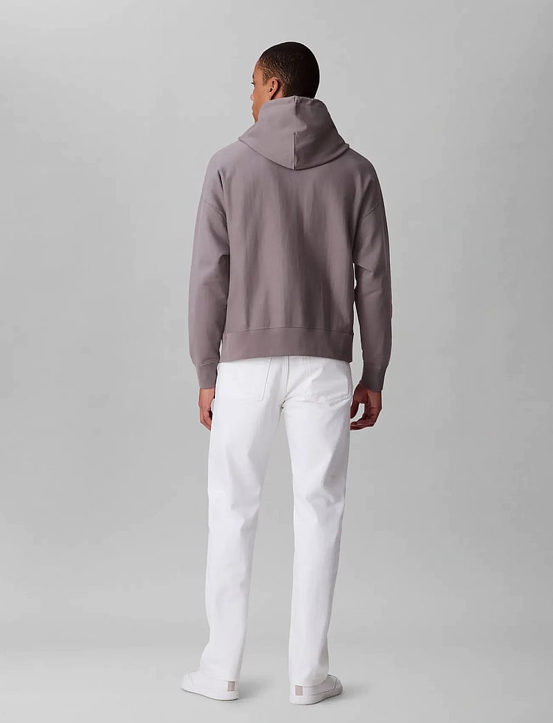 Calvin Klein Jeans - PREMIUM TERRY MICRO MONOLOGO HOO - hættetrøjer - steeple gray - 4