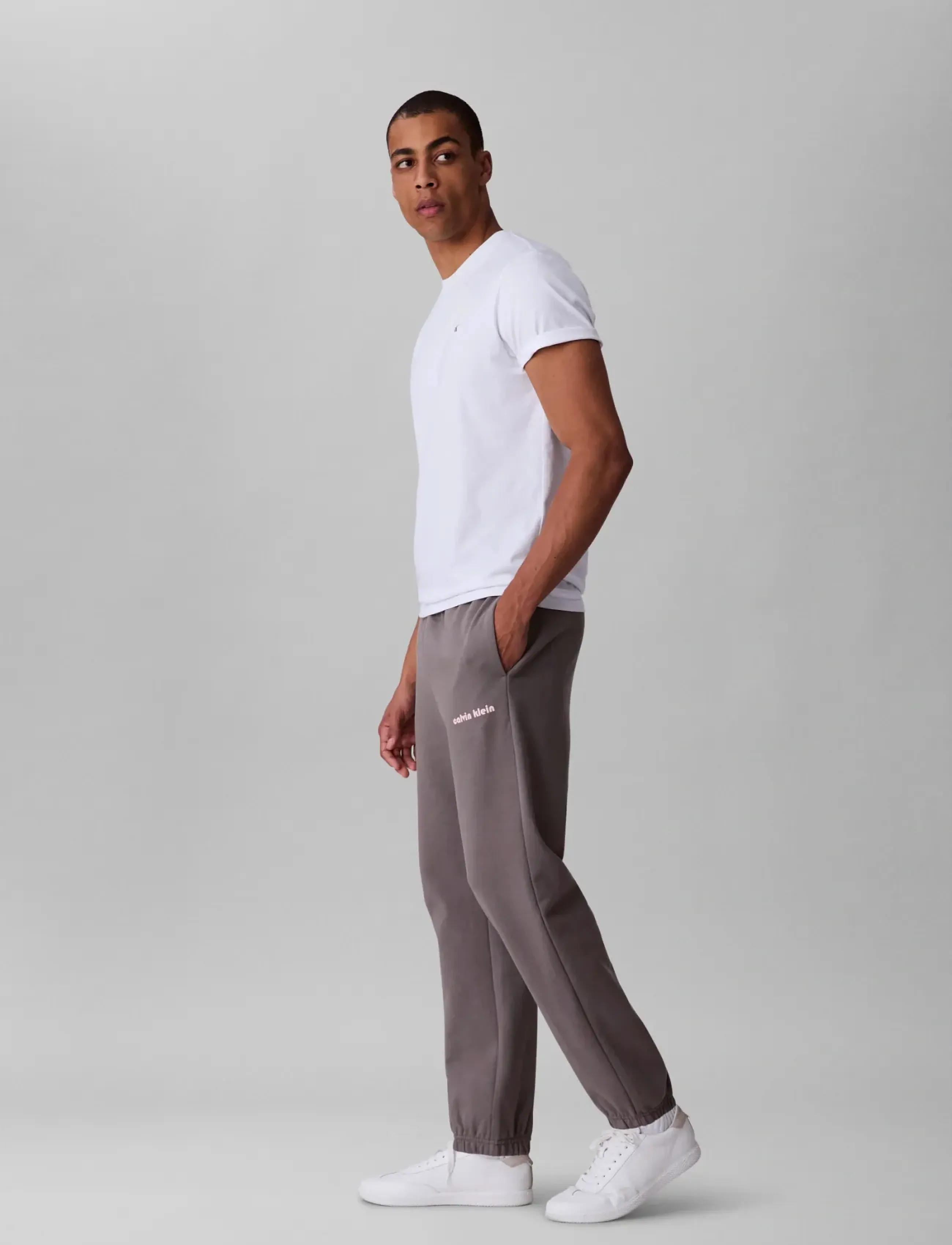 Calvin Klein Jeans - EU 350TERRY BAUHAUS EMB JOGGER - steeple gray - 3
