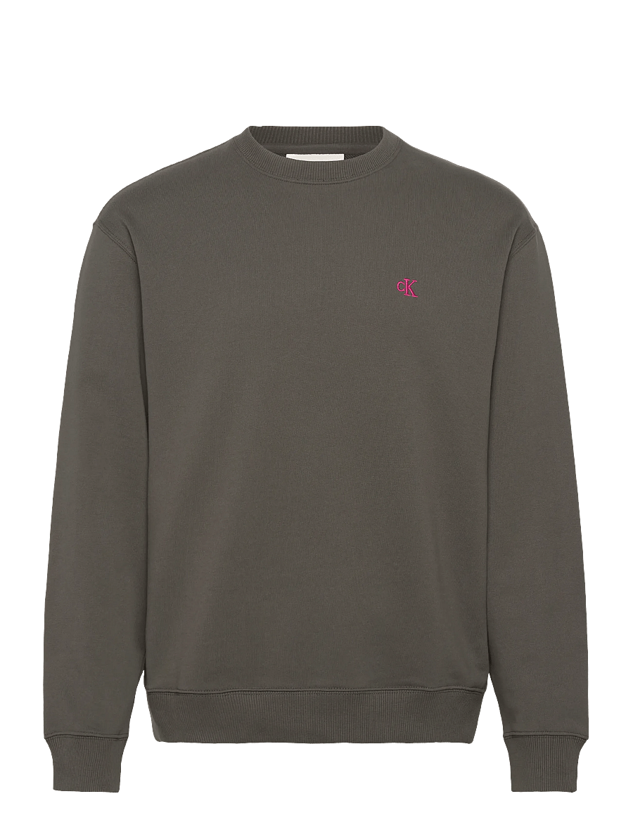 Calvin Klein Jeans - LS 350TERRY EU MONOGRAM CN SWTSH - shoppa efter stil - beluga - 1