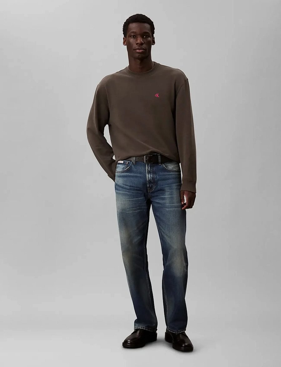 Calvin Klein Jeans - LS 350TERRY EU MONOGRAM CN SWTSH - shoppa efter stil - beluga - 3