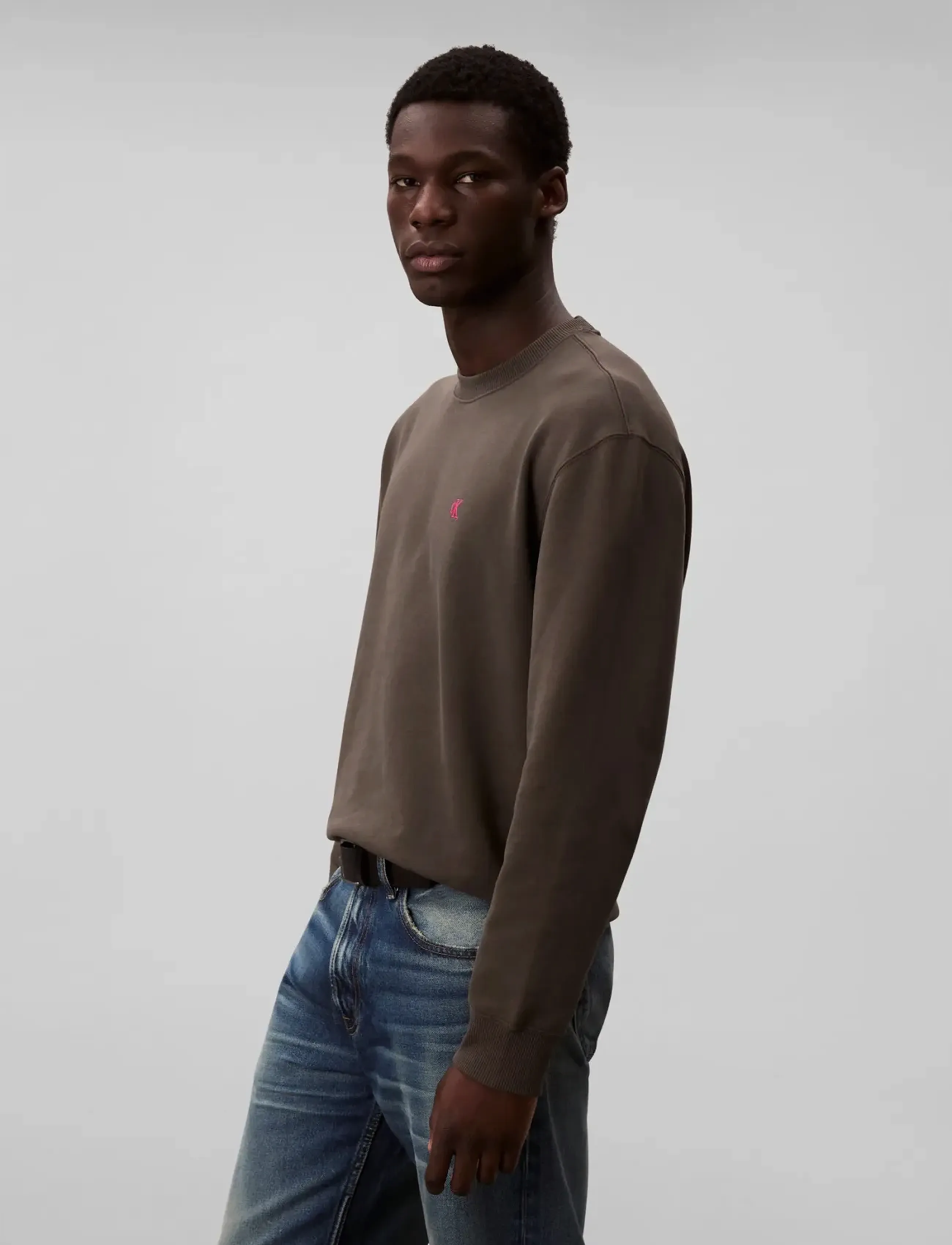 Calvin Klein Jeans Ls 350Terry Eu Monogram Cn Swtsh sweatshirts herr – bild 5