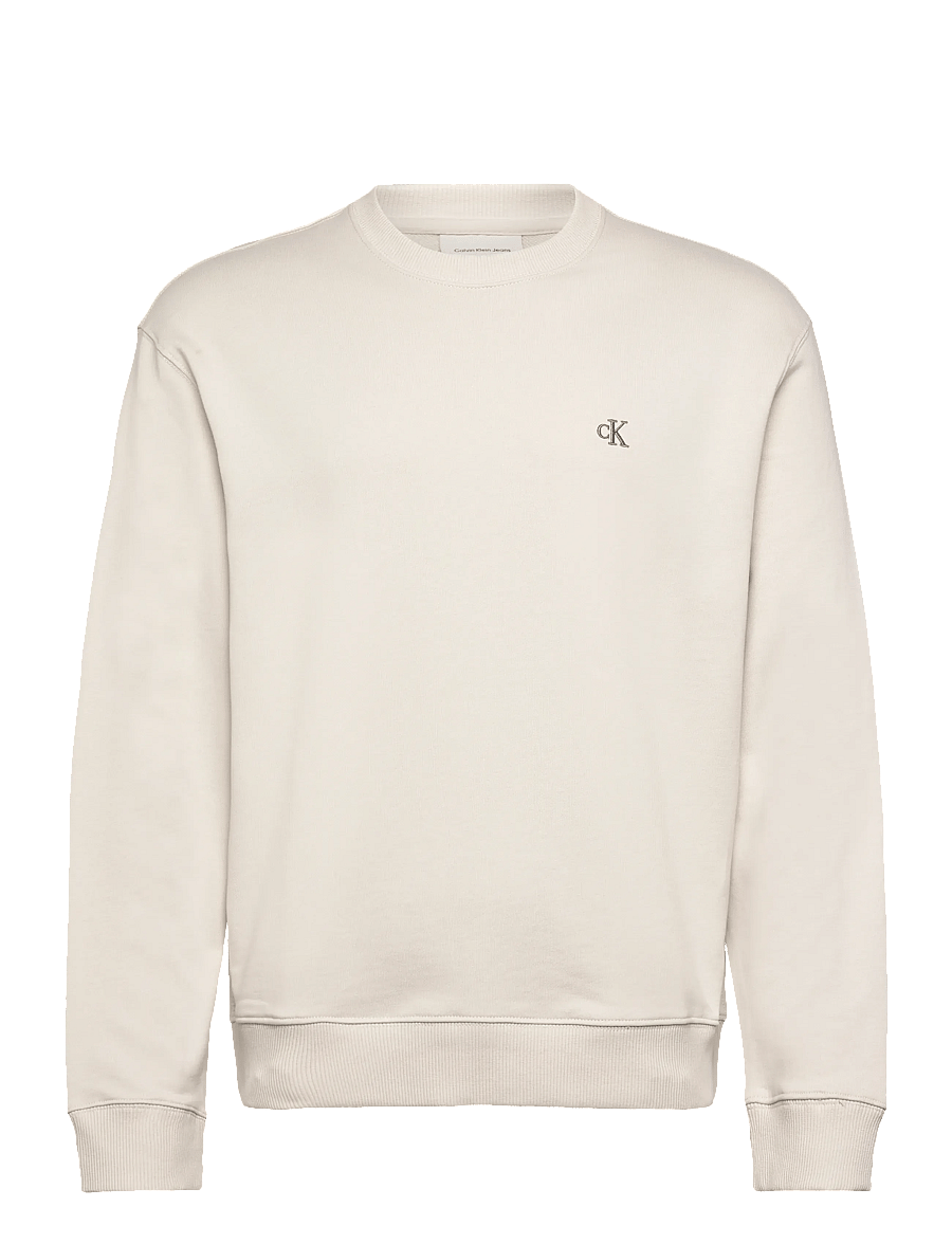 Calvin Klein Jeans - LS 350Terry MONOGRAM CN SWTSHIRT - shoppa efter stil - chalk - 1