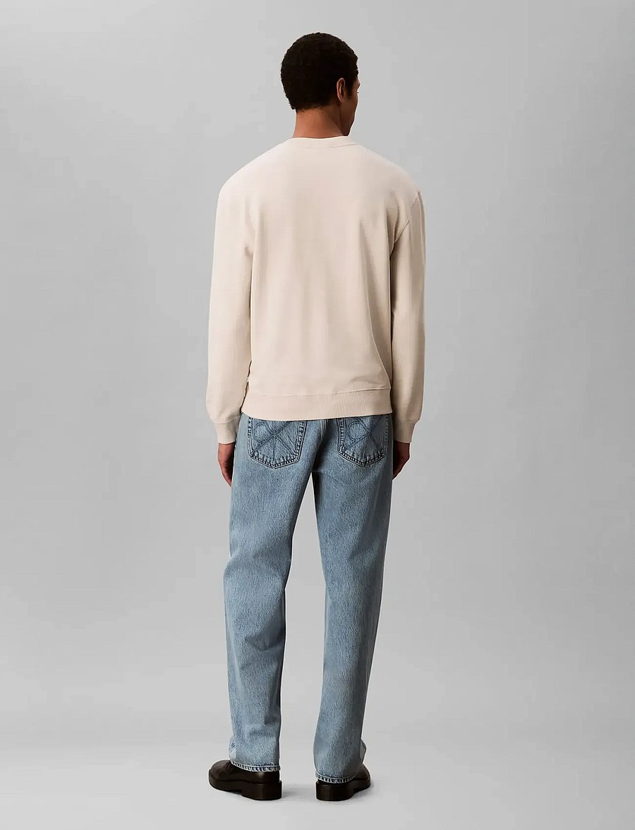 Calvin Klein Jeans - LS 350Terry MONOGRAM CN SWTSHIRT - shoppa efter stil - chalk - 4