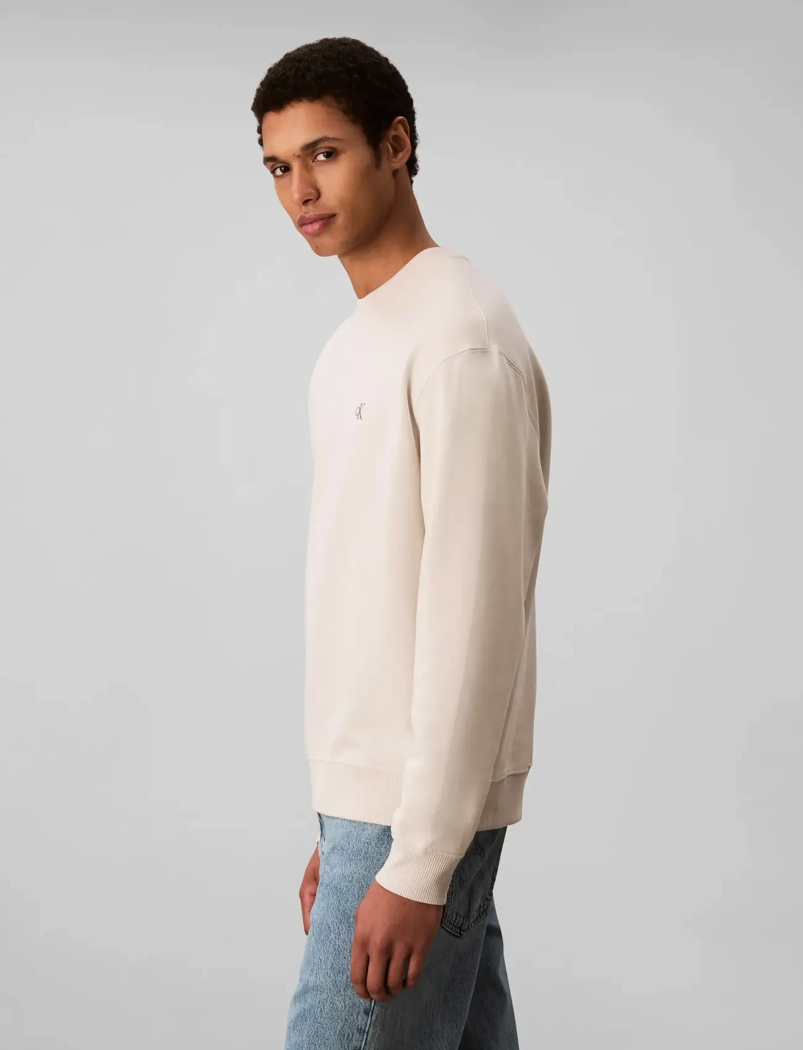 Calvin Klein Jeans Ls 350Terry Eu Monogram Cn Swtsh tröjor herr – bild 5