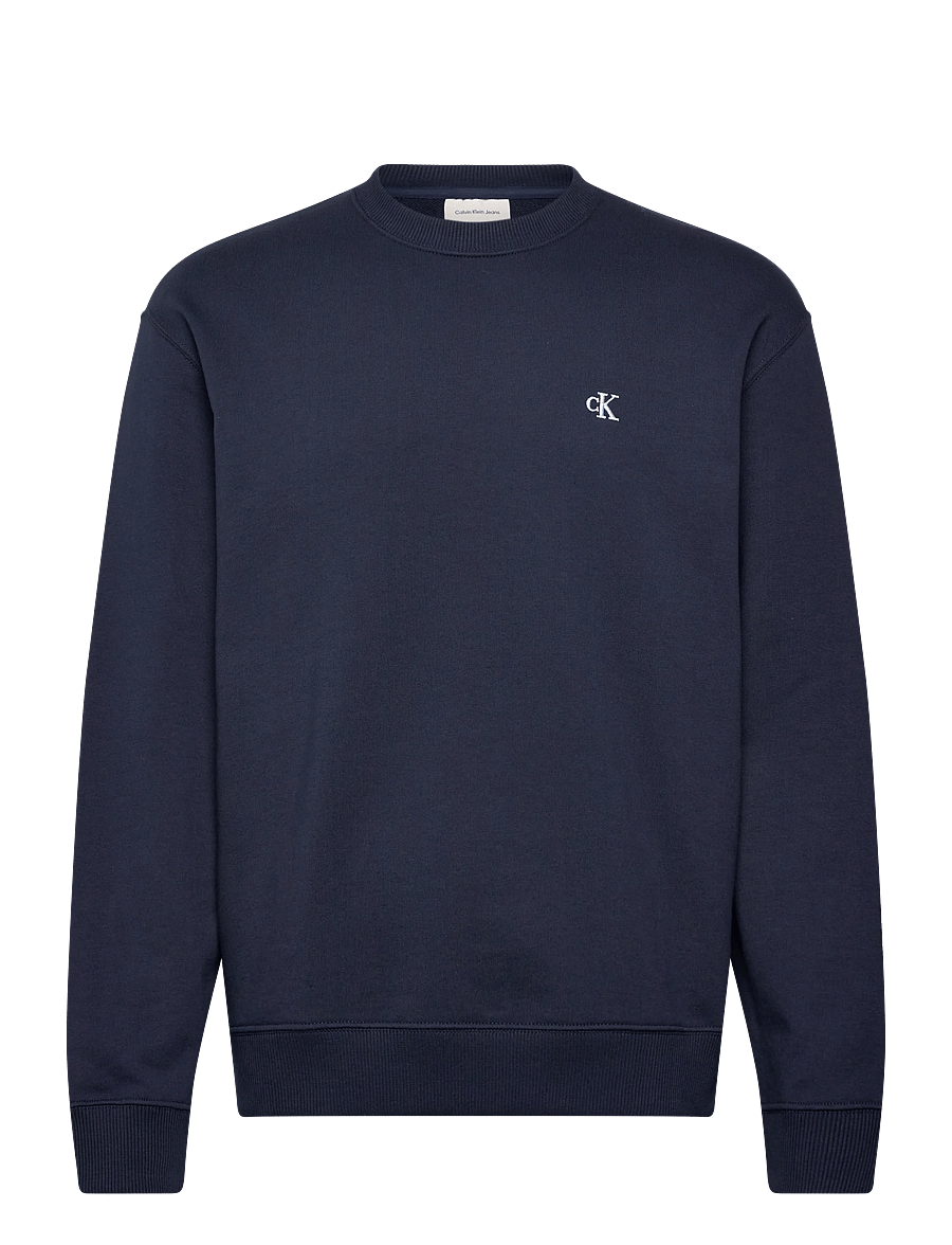 Calvin Klein Jeans - LS 350TERRY EU MONOGRAM CN SWTSH - sweatshirts - dark sapphire - 0