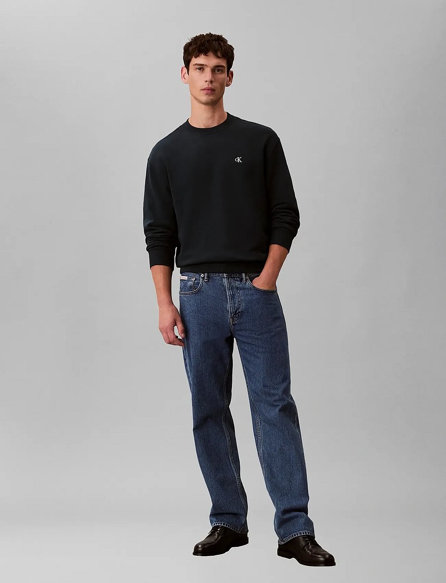 Calvin Klein Jeans - LS 350TERRY EU MONOGRAM CN SWTSH - sweatshirts - nurture navy - 3