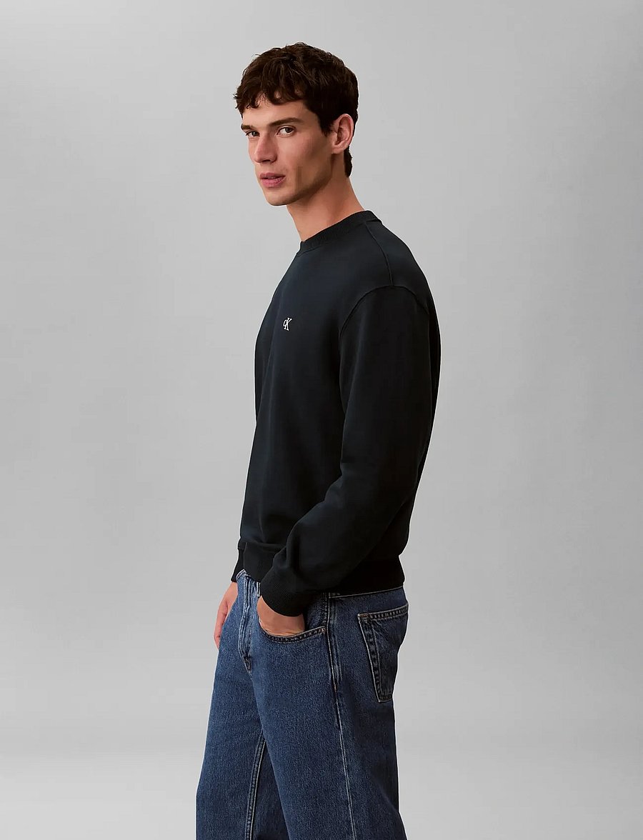 Calvin Klein Jeans - LS 350TERRY EU MONOGRAM CN SWTSH - sweatshirts - nurture navy - 4