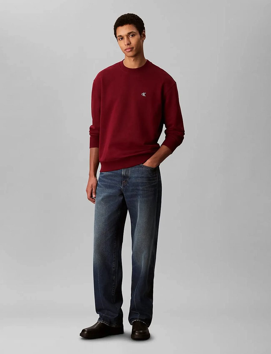 Calvin Klein Jeans - LS 350TERRY EU MONOGRAM CN SWTSH - sweatshirts - renaissance red - 3