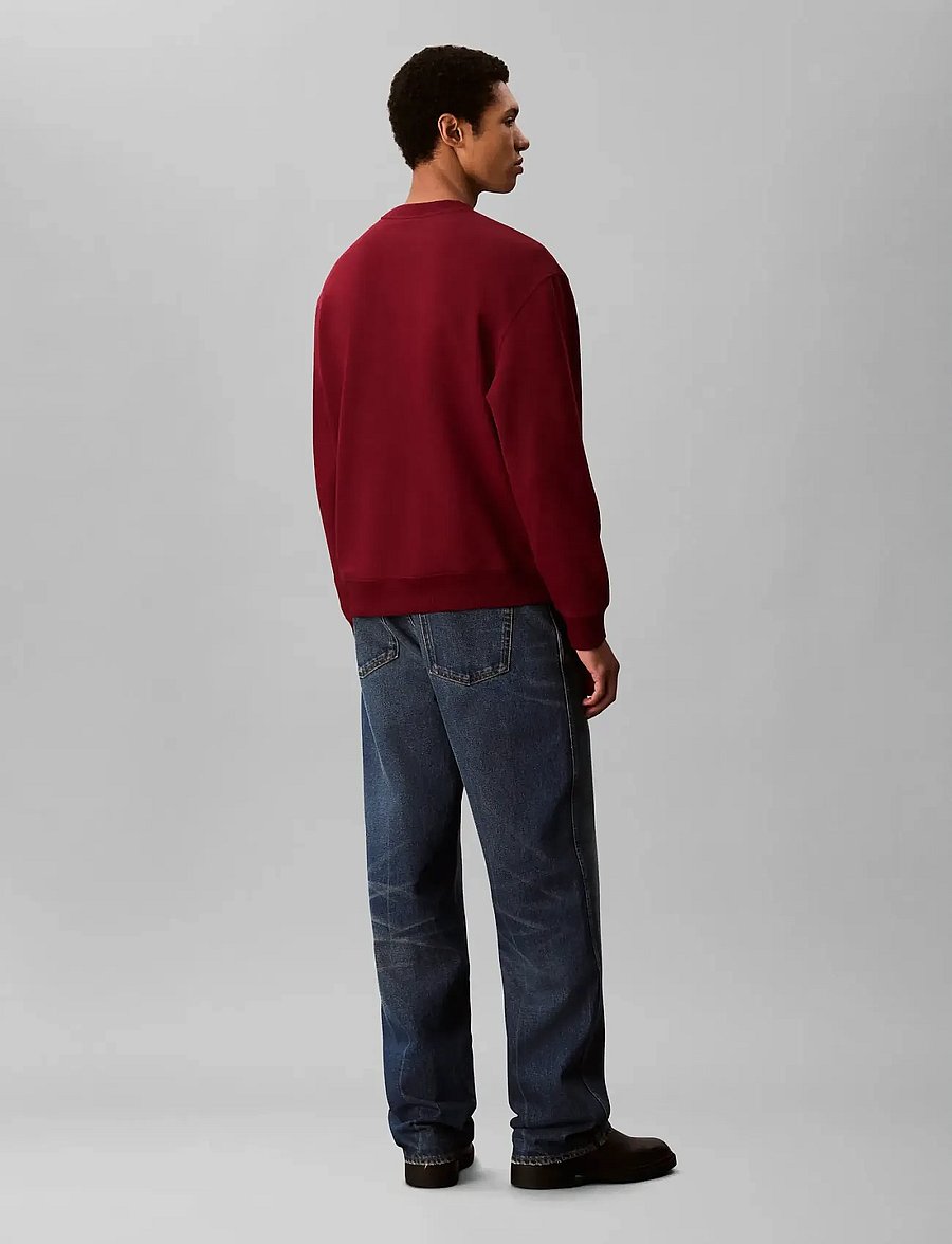 Calvin Klein Jeans - LS 350TERRY EU MONOGRAM CN SWTSH - sweatshirts - renaissance red - 4