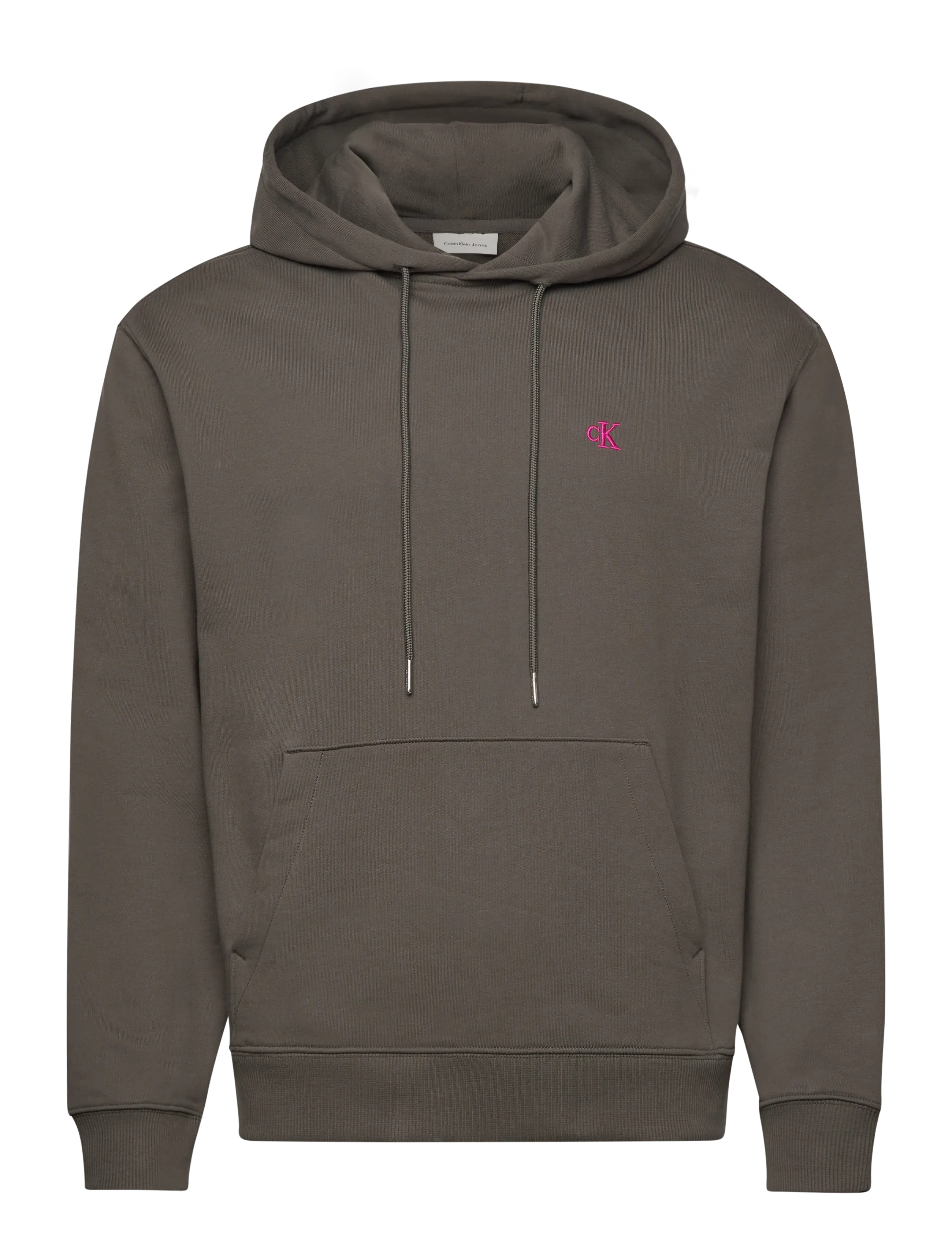 Calvin Klein Jeans LS 350TERRY EU MONOGRAM HOODIE - Sweatshirts & hættetrøjer - BELUGA / grey