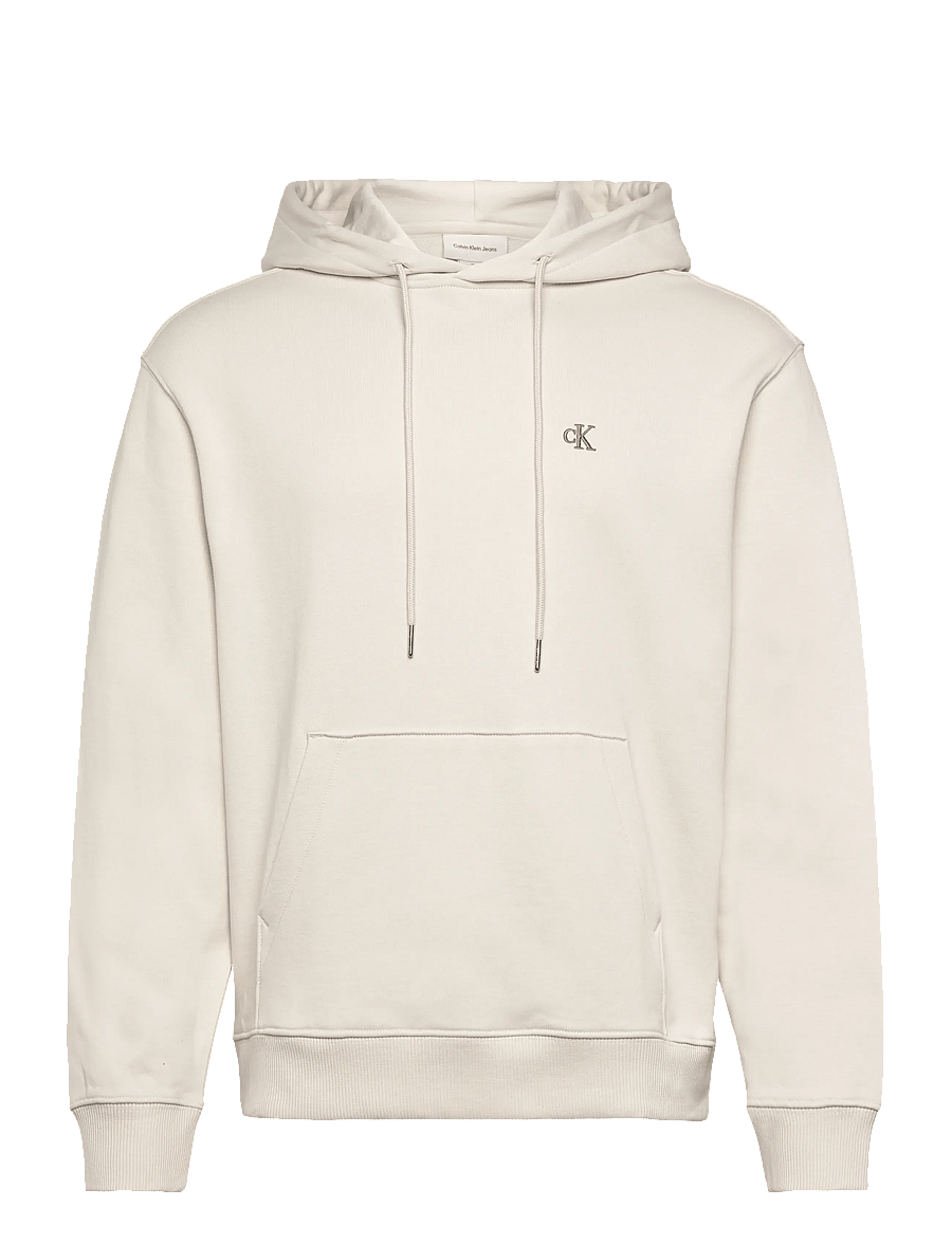 Calvin Klein Jeans - LS EU 350TERRY MONOGRAM HOODIE - kapuzenpullover - chalk - 1