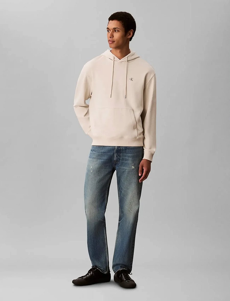 Calvin Klein Jeans - LS EU 350TERRY MONOGRAM HOODIE - kapuzenpullover - chalk - 3